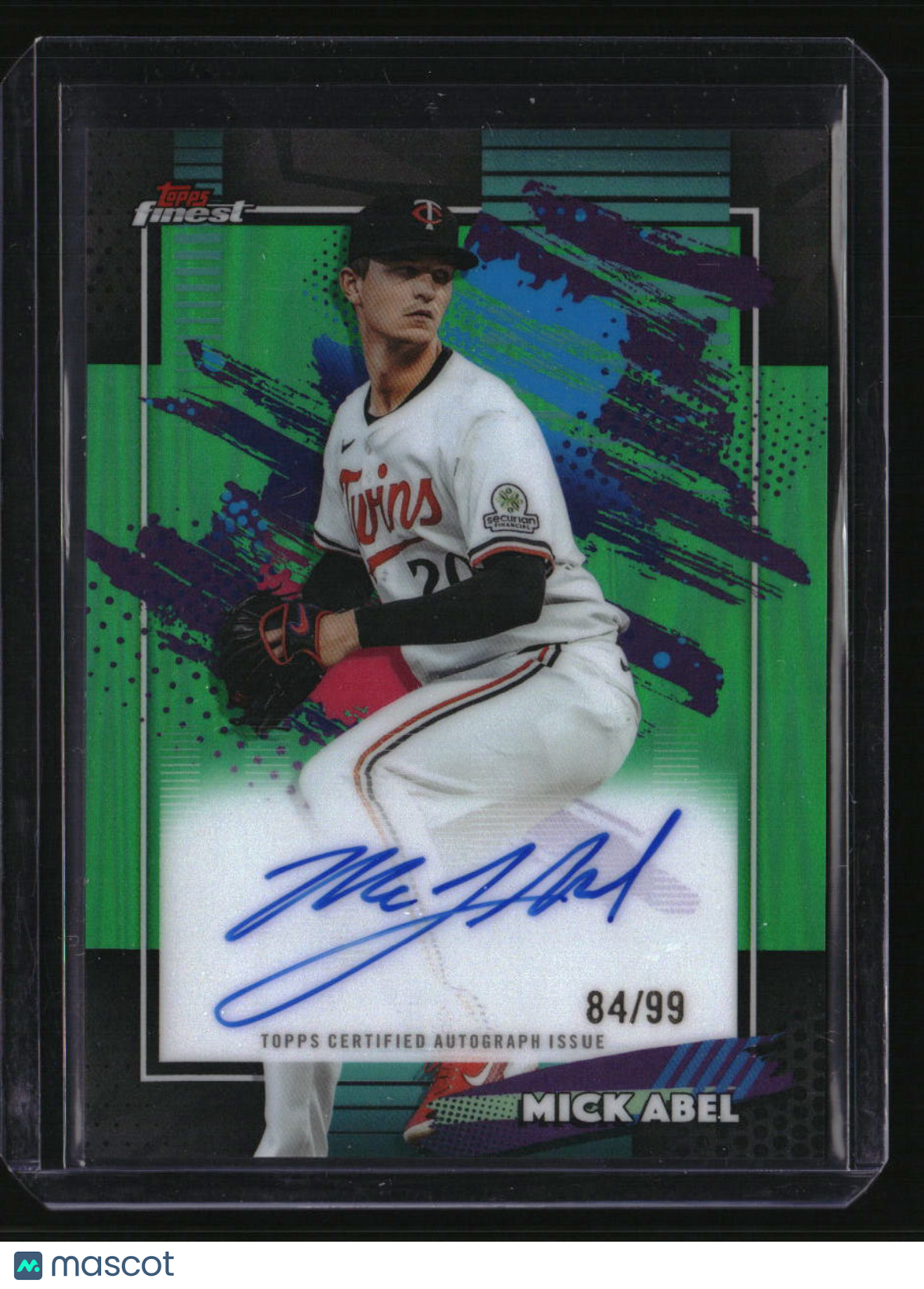 2026 Finest Mick Abel Finest Autographs Green Refractors #/99