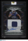2022 Panini Black Jonathan Taylor Sizeable Signatures Jersey Emerald #/5