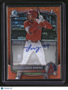 2025 Bowman Lucas Ramirez Chrome Prospect Autos Orange Shimmer Refractor #/25