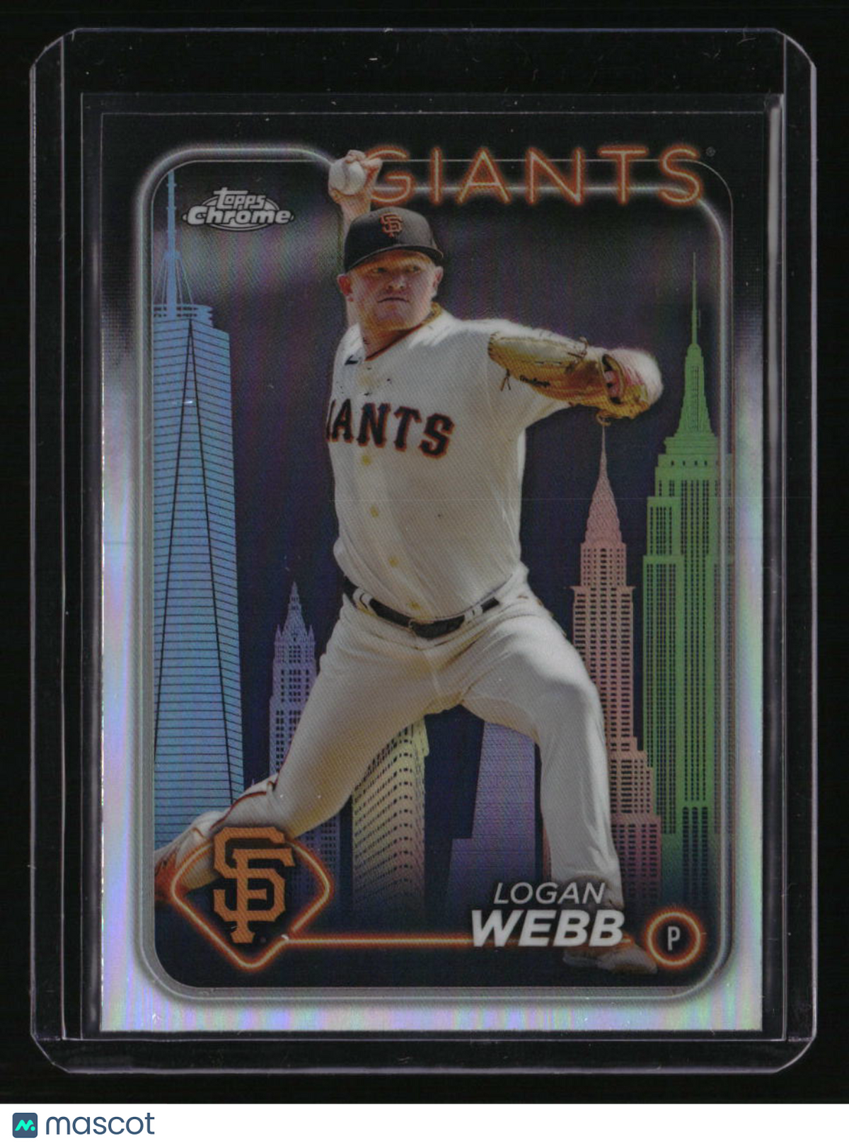 2024 Topps Chrome Logan Webb Big Apple Refractors