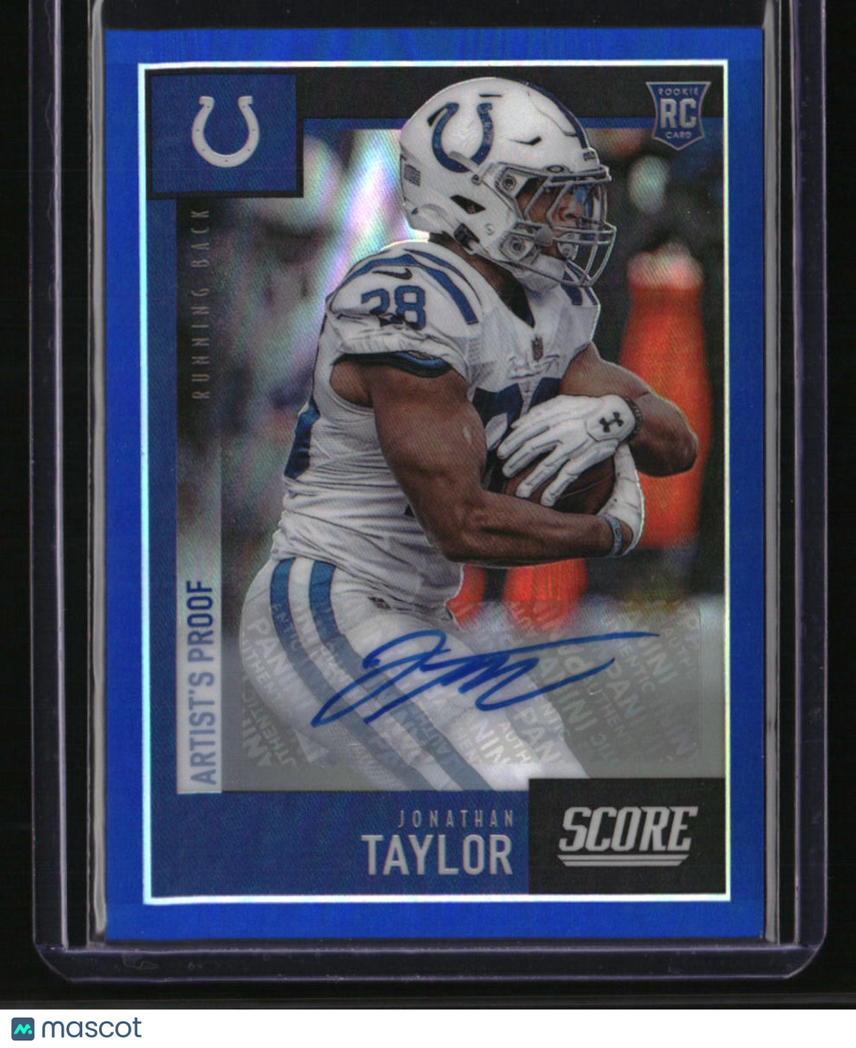 2020 Chronicles Jonathan Taylor Score Rookies Signatures Artist Proof #/35
