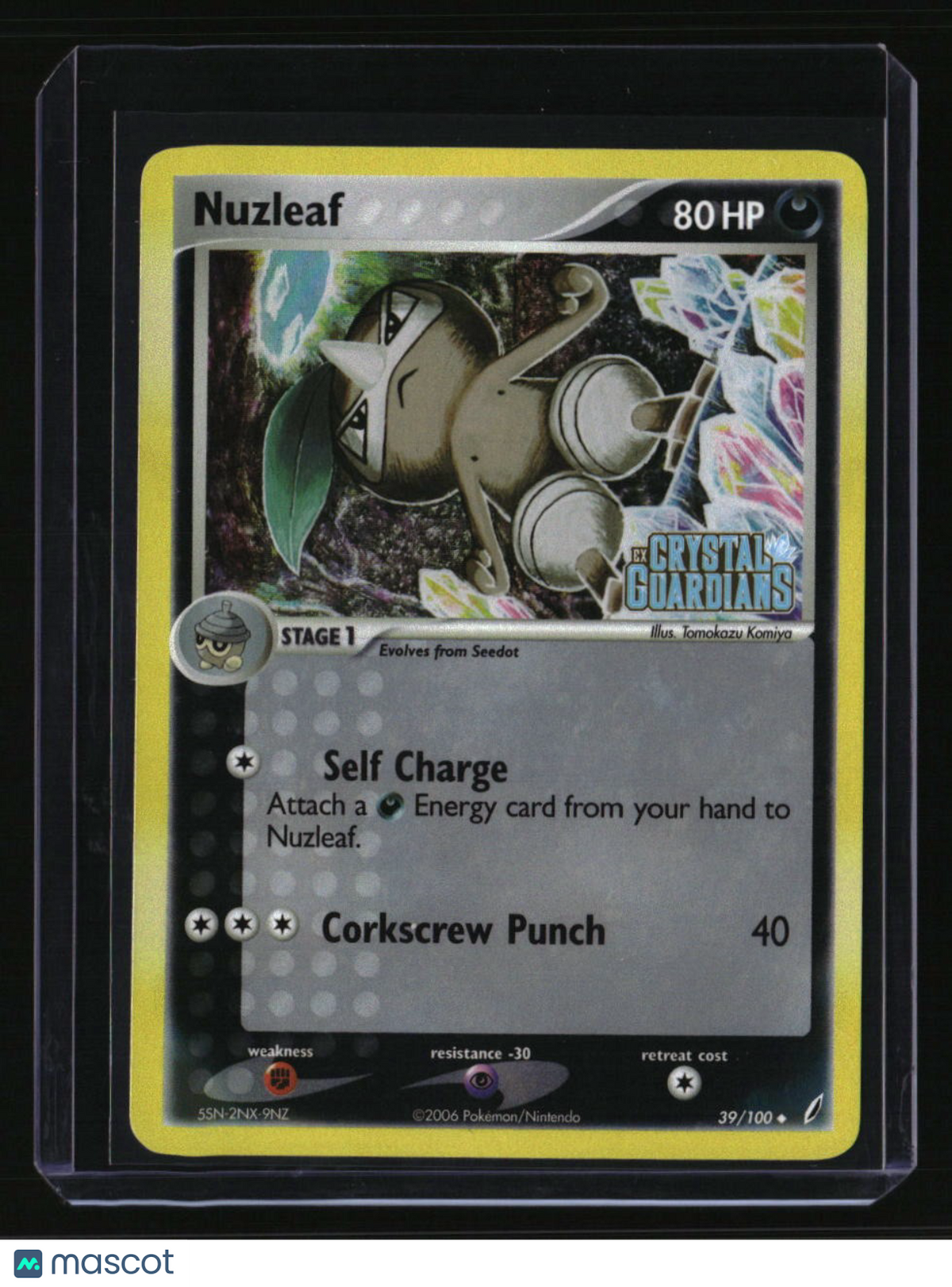 EX Crystal Guardians Nuzleaf Reverse Holo