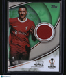 2023-24 Topps UEFA Club Competitions Darwin Núñez Relics Neon Green #/199