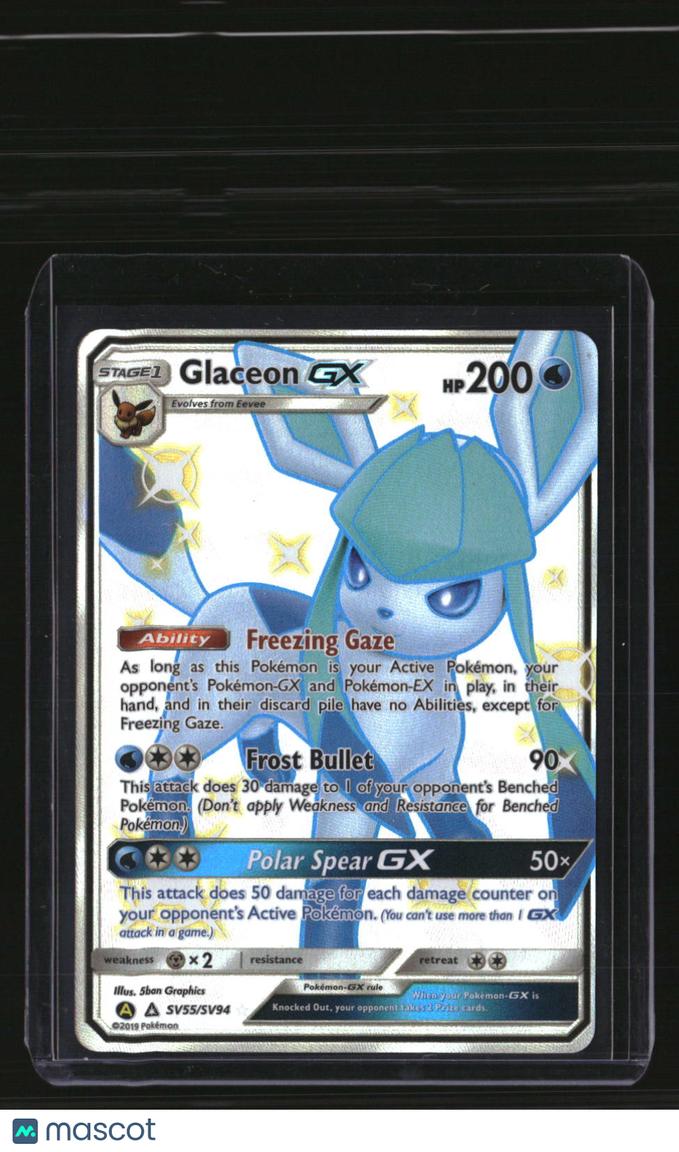 Hidden Fates: Shiny Vault Glaceon GX