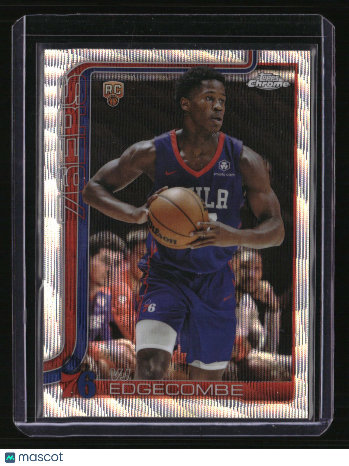 2025-26 Topps Chrome VJ Edgecombe Wave Refractor