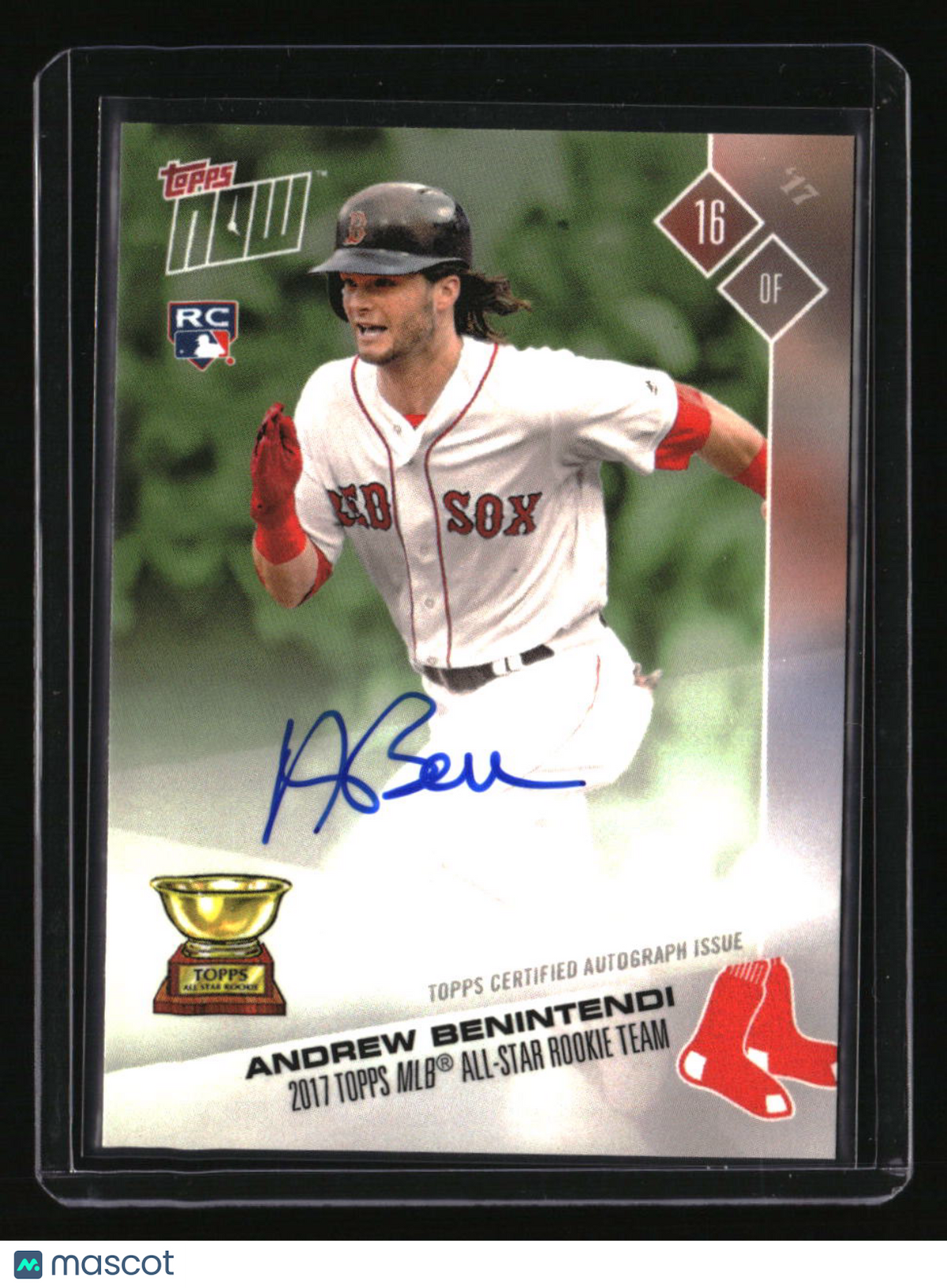 2017 Topps Now Andrew Benintendi Auto