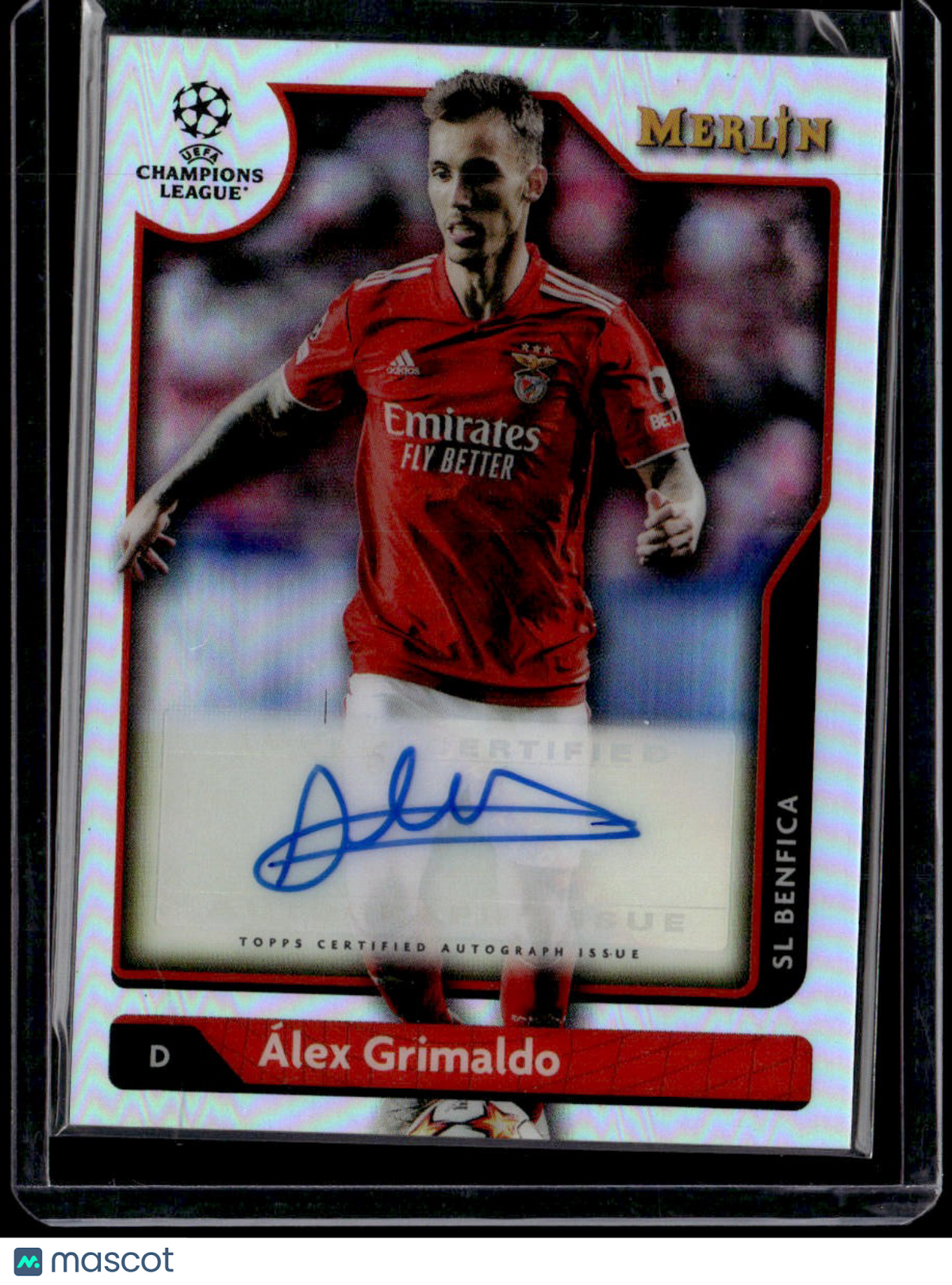 2021-22 Merlin UEFA Champions League Álex Grimaldo Autographs
