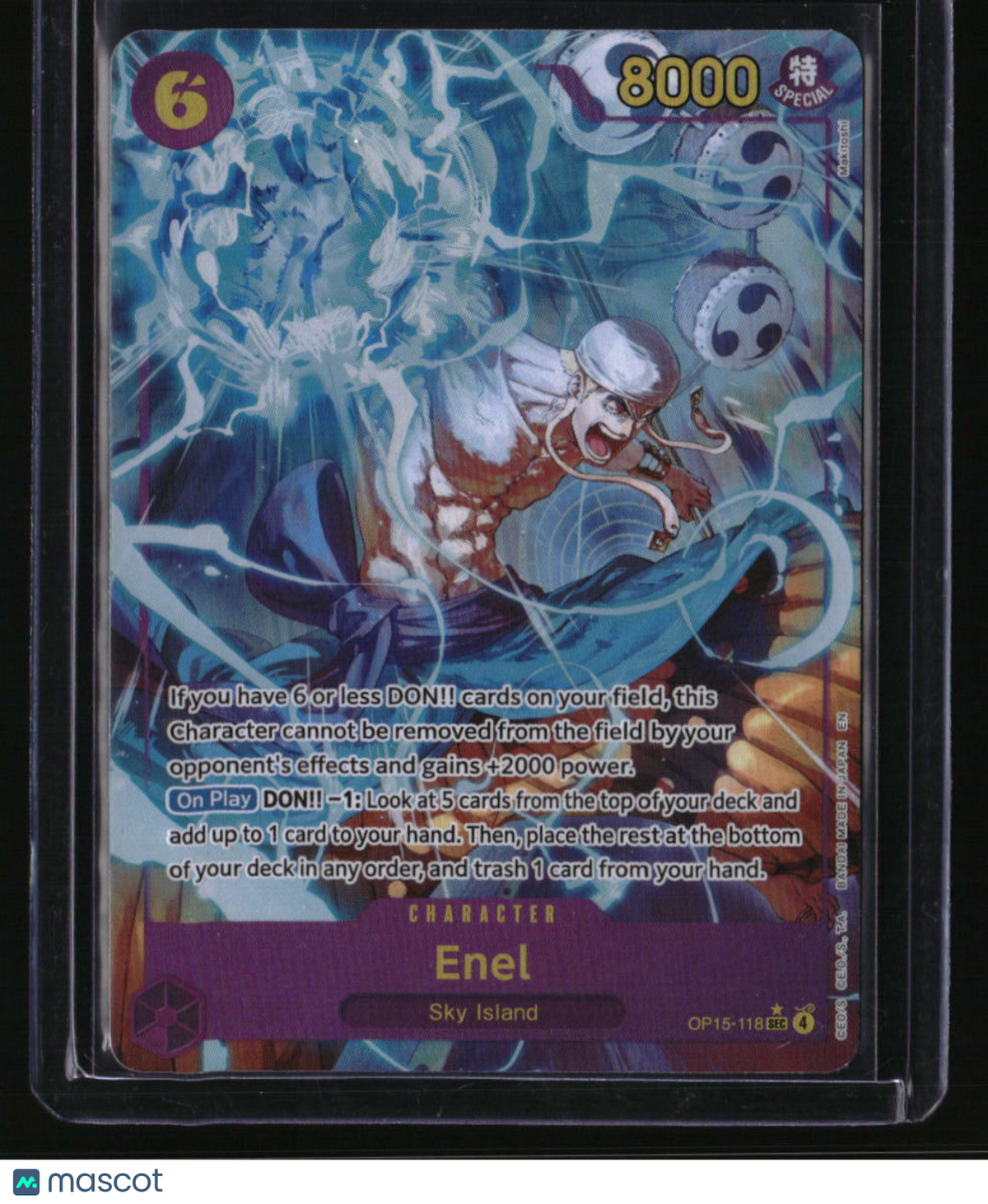 Adventure on Kami's Island Enel (OP15-118) (Alternate Art)