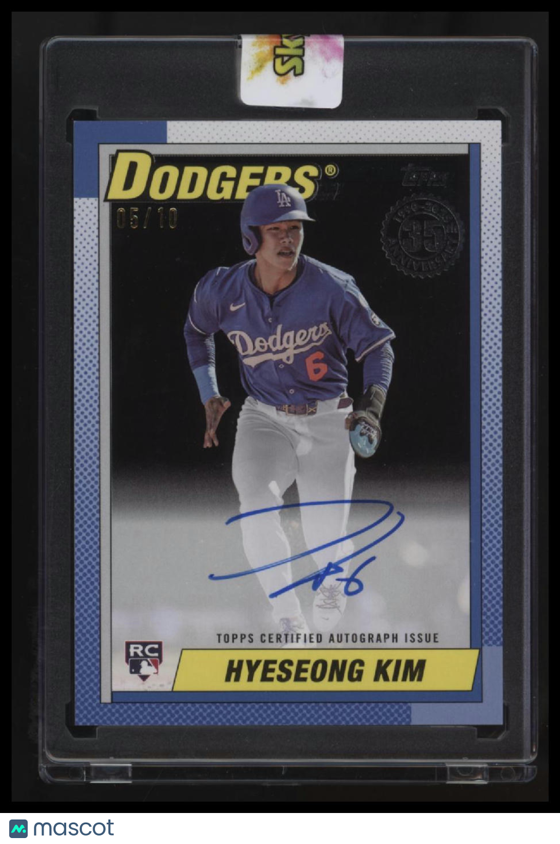 2025 Topps Update Hyeseong Kim 35th Anniversary Autographs Black #/10