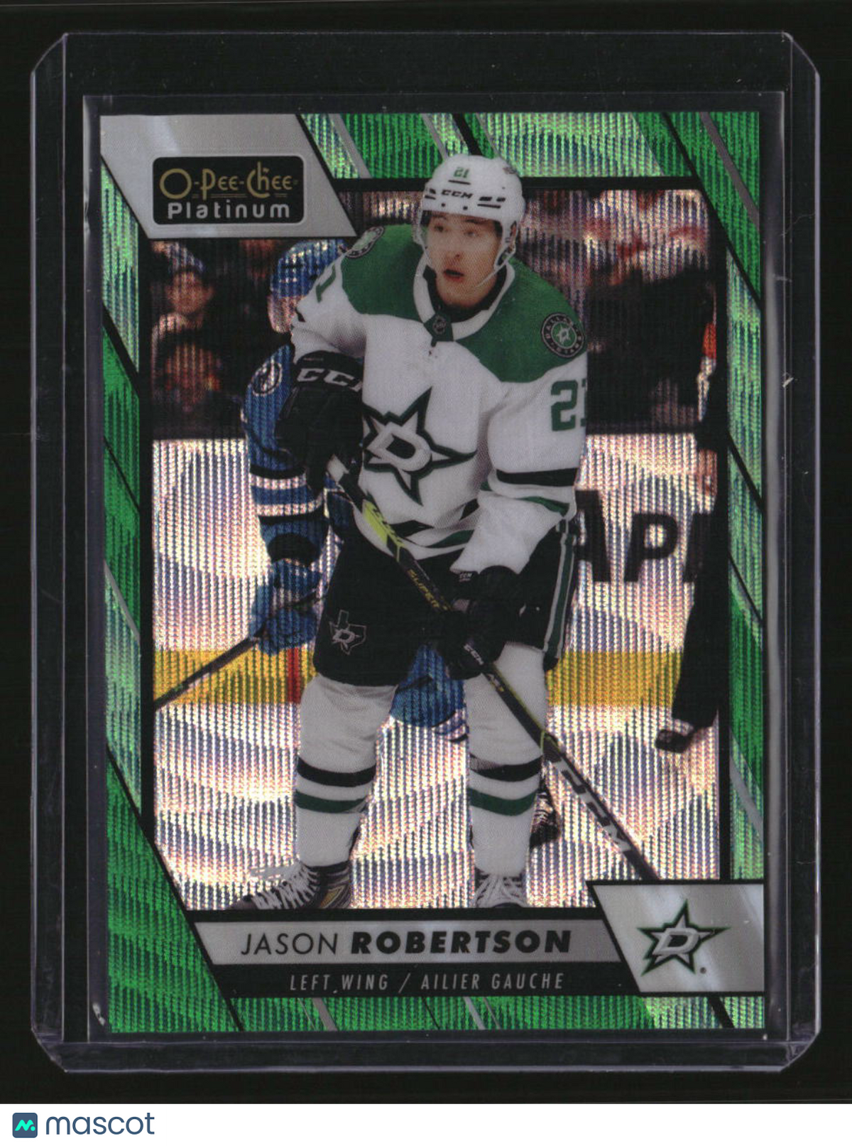 2023-24 O-Pee-Chee Platinum #80 Jason Robertson Emerald Surge #/10