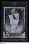 2025 Bowman Roki Sasaki Chrome Rookie Autographs Mini Diamond Refractor #/100