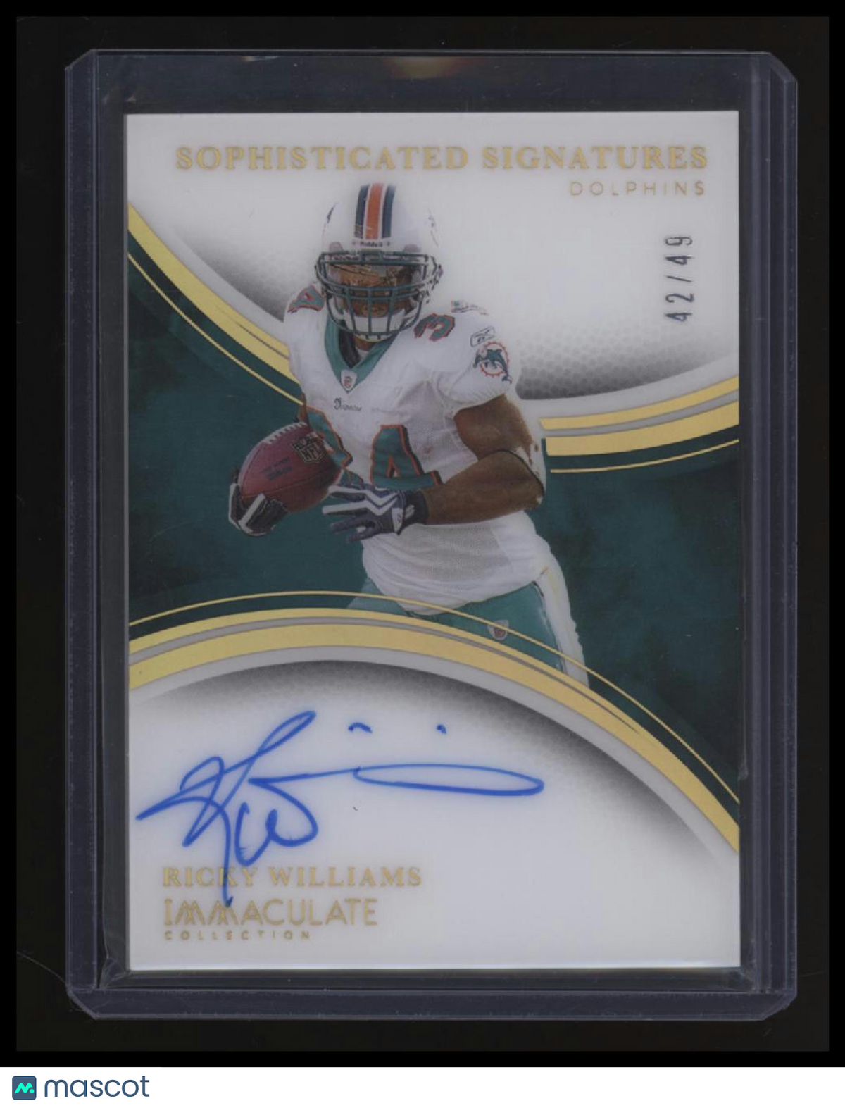 2025 Panini Immaculate Collection Ricky Williams Sophisticated Signatures #/49