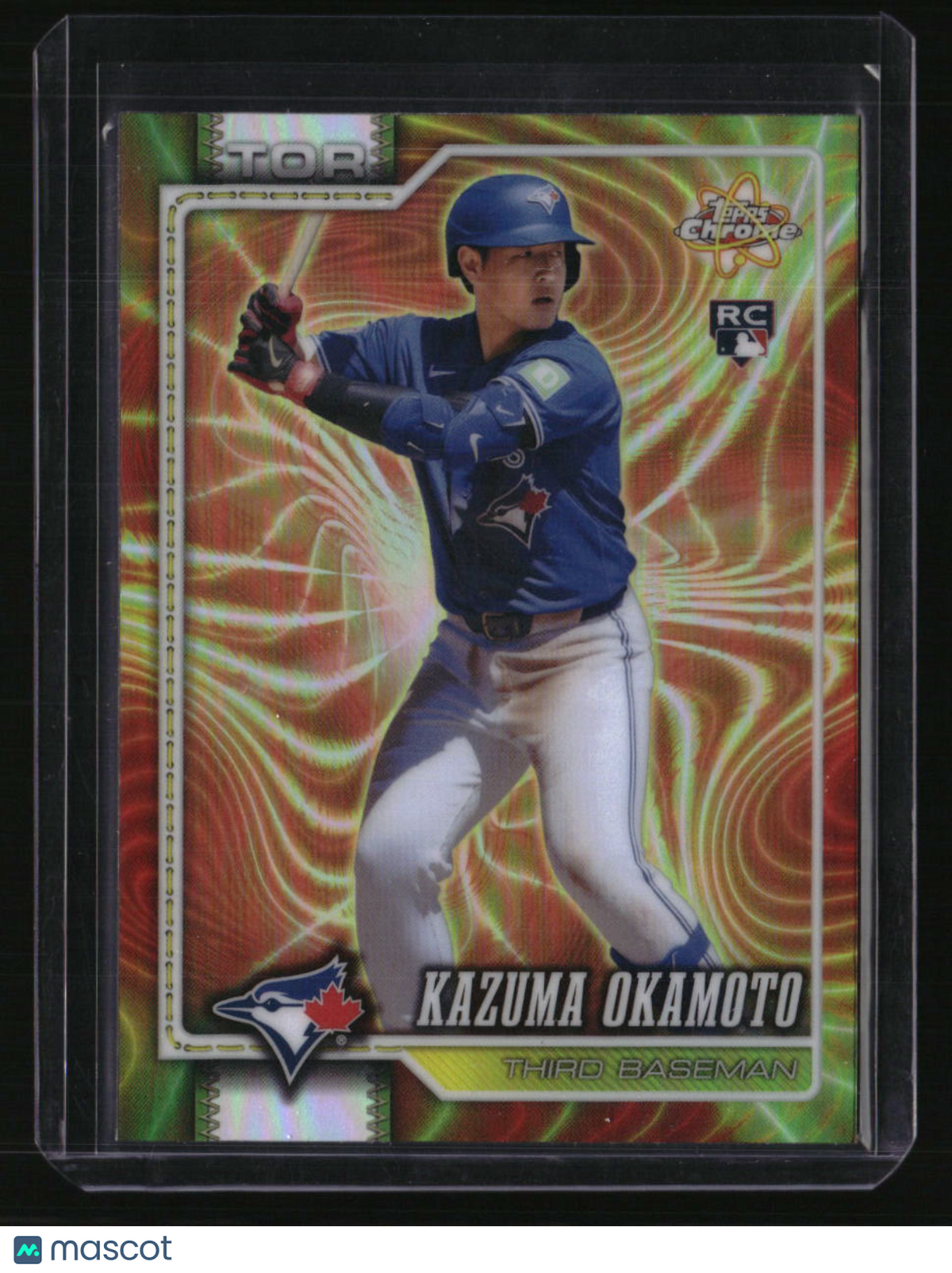 2026 Topps Chrome Kazuma Okamoto Radiating Rookies