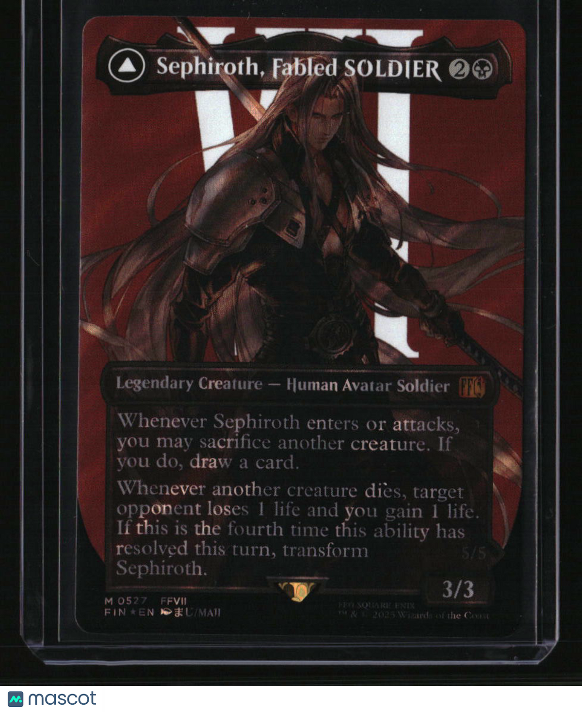 FINAL FANTASY Sephiroth, Fabled SOLDIER (Borderless) (Surge Foil)