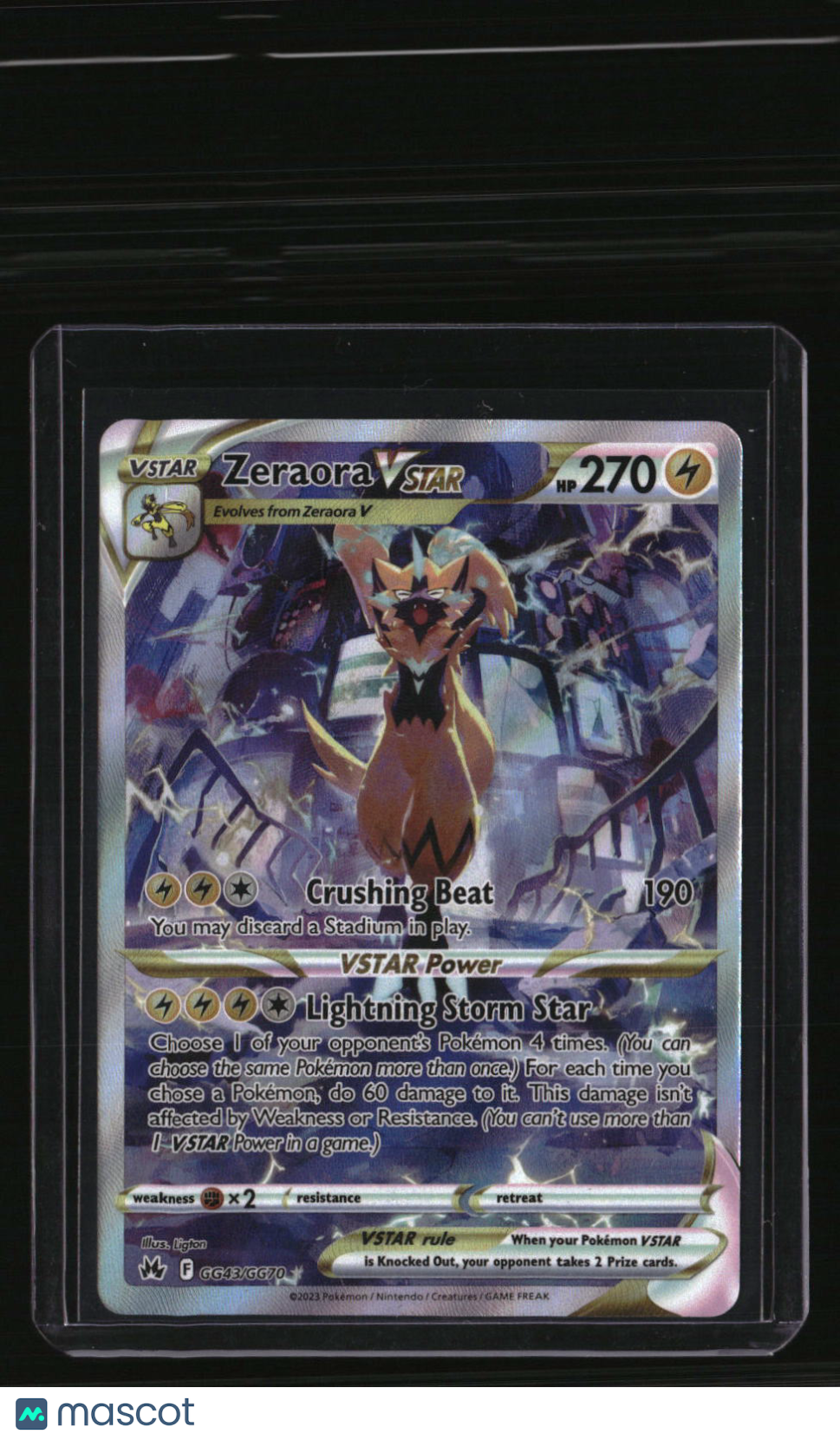SWSH: Crown Zenith: Galarian Gallery Zeraora VSTAR