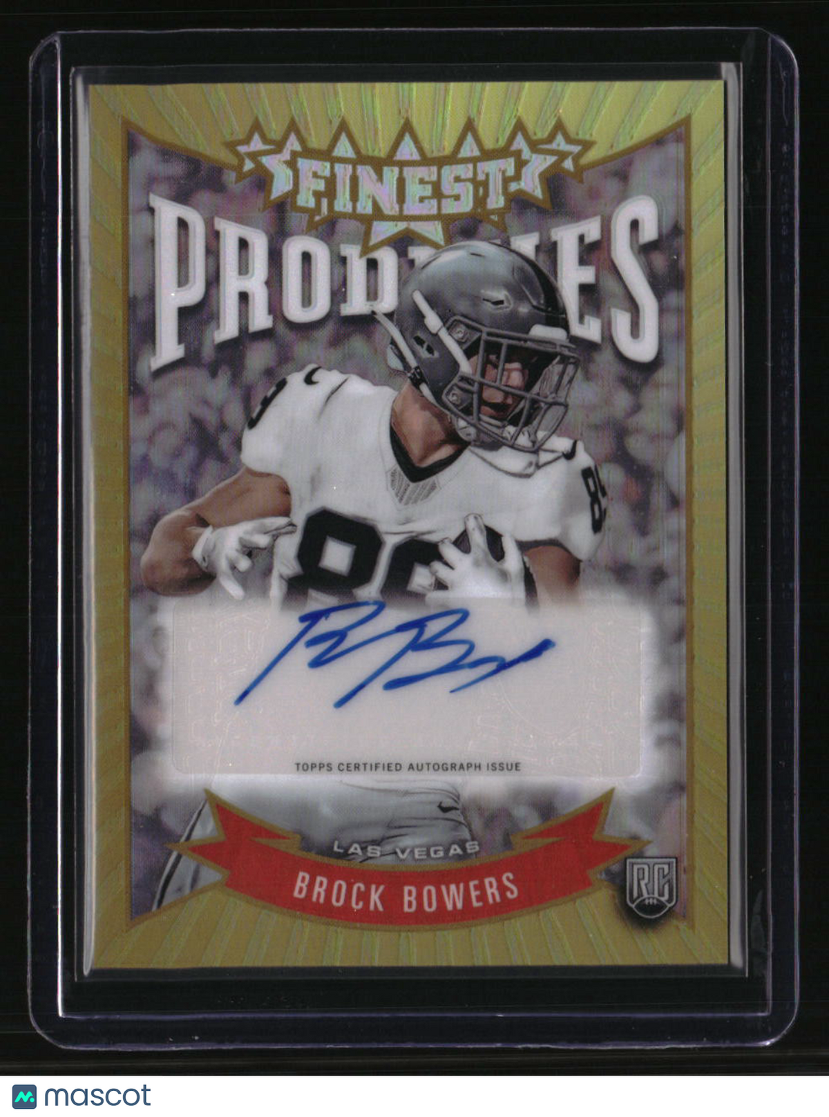 2024 Finest Brock Bowers Prodigies Autographs Refractor