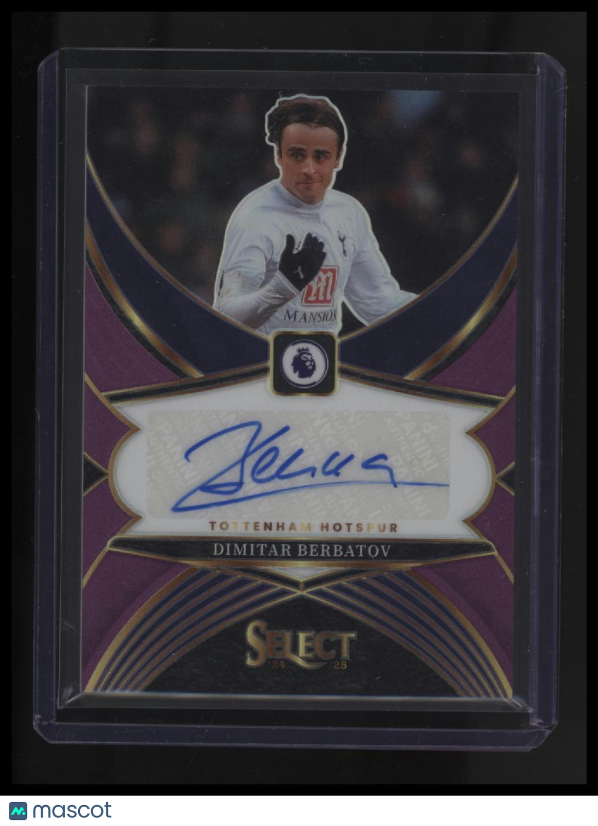 2024-25 Panini Select Premier League Dimitar Berbatov Signatures Purple #/49