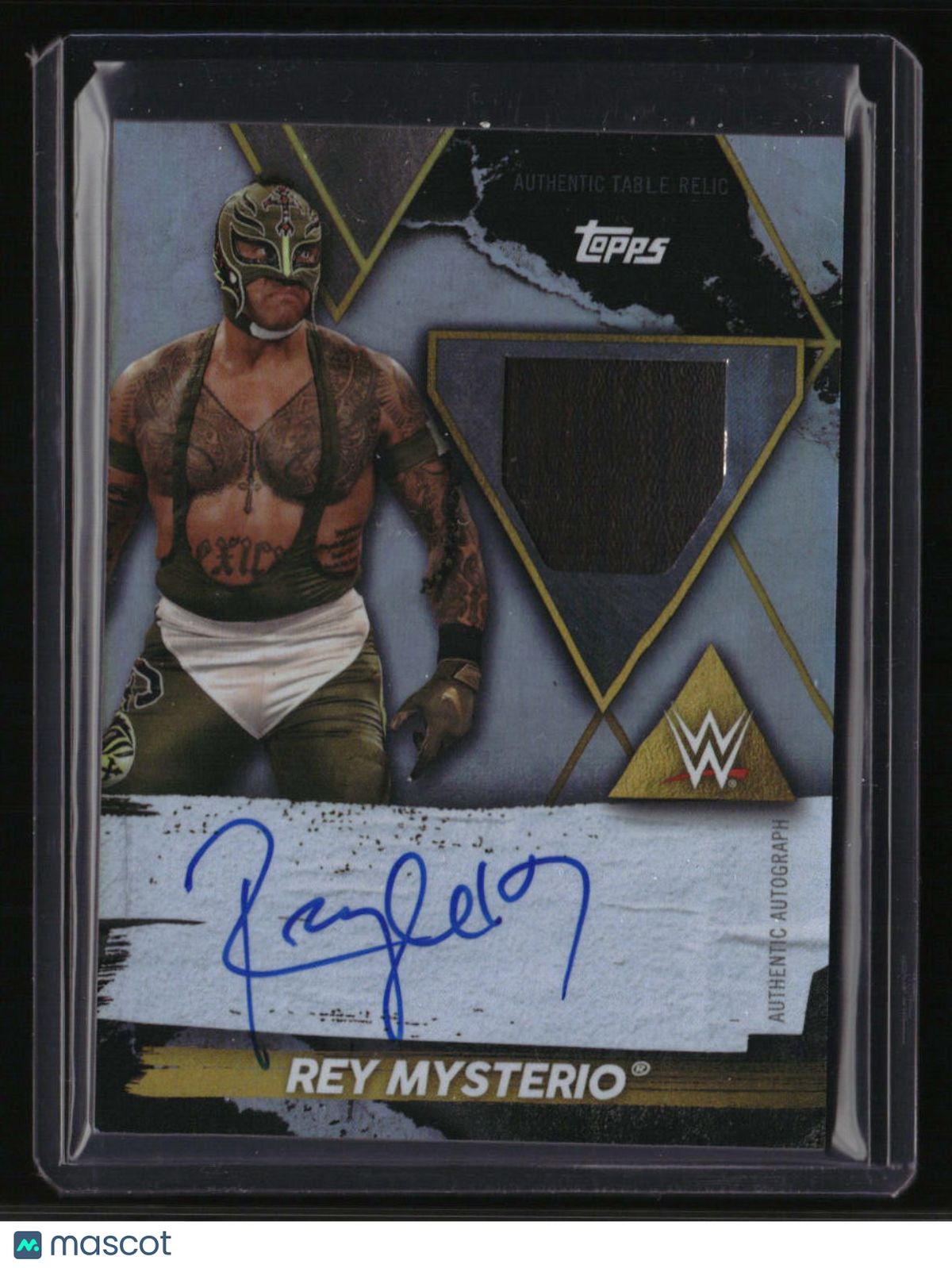 2021 Topps WWE Fully Loaded - Autographed Table Relics Rey Mysterio #/99