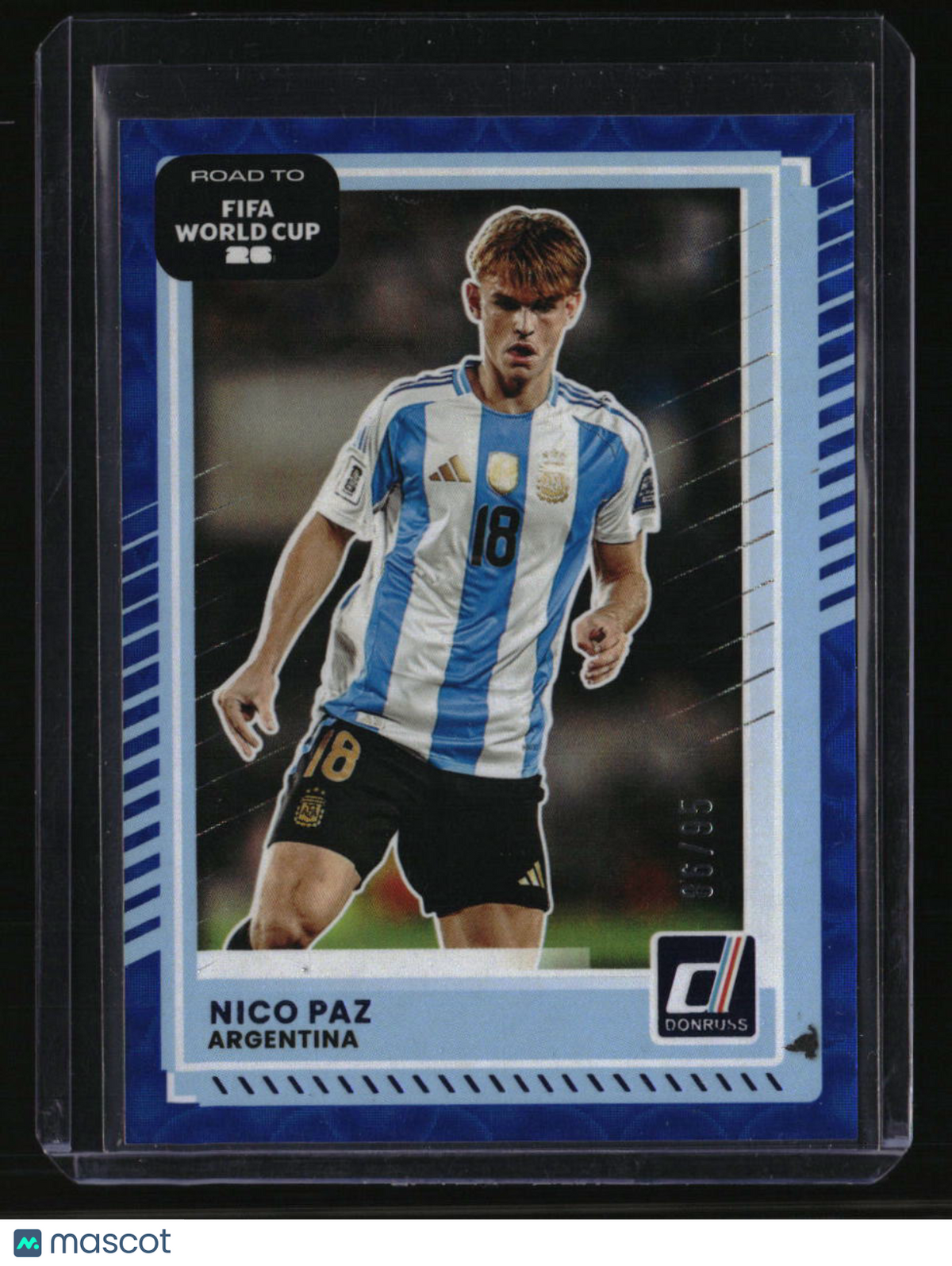2025-26 Donruss Road to FIFA World Cup Nico Paz Blue Pyramids #/95