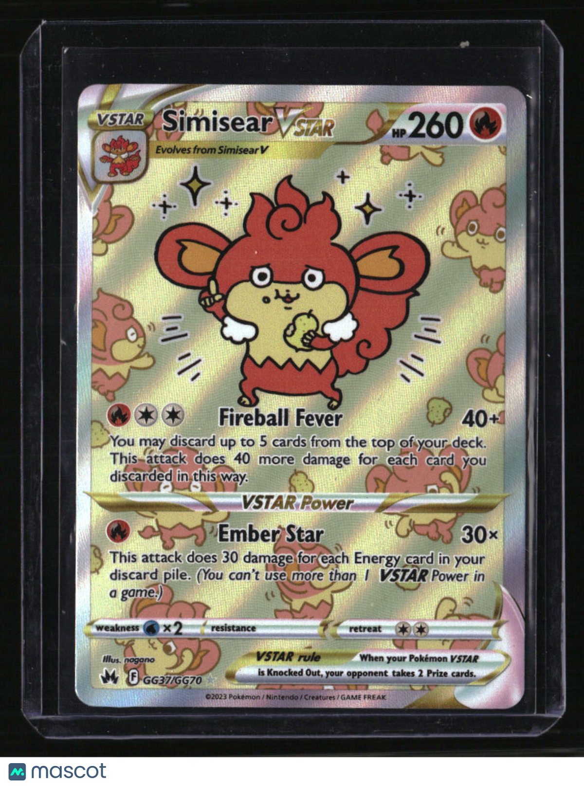 Crown Zenith: Galarian Gallery Simisear VSTAR