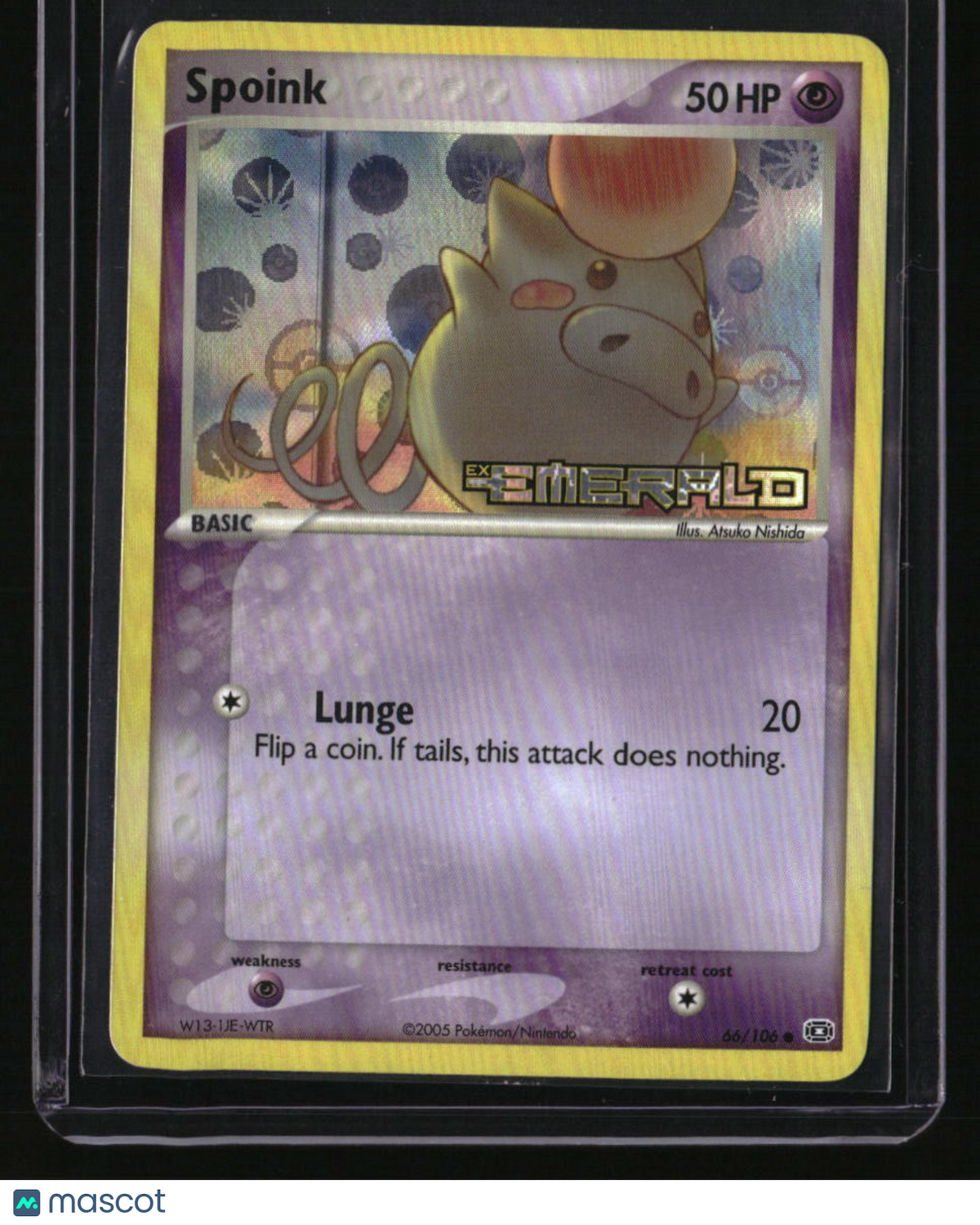 EX Emerald Spoink Reverse Holo
