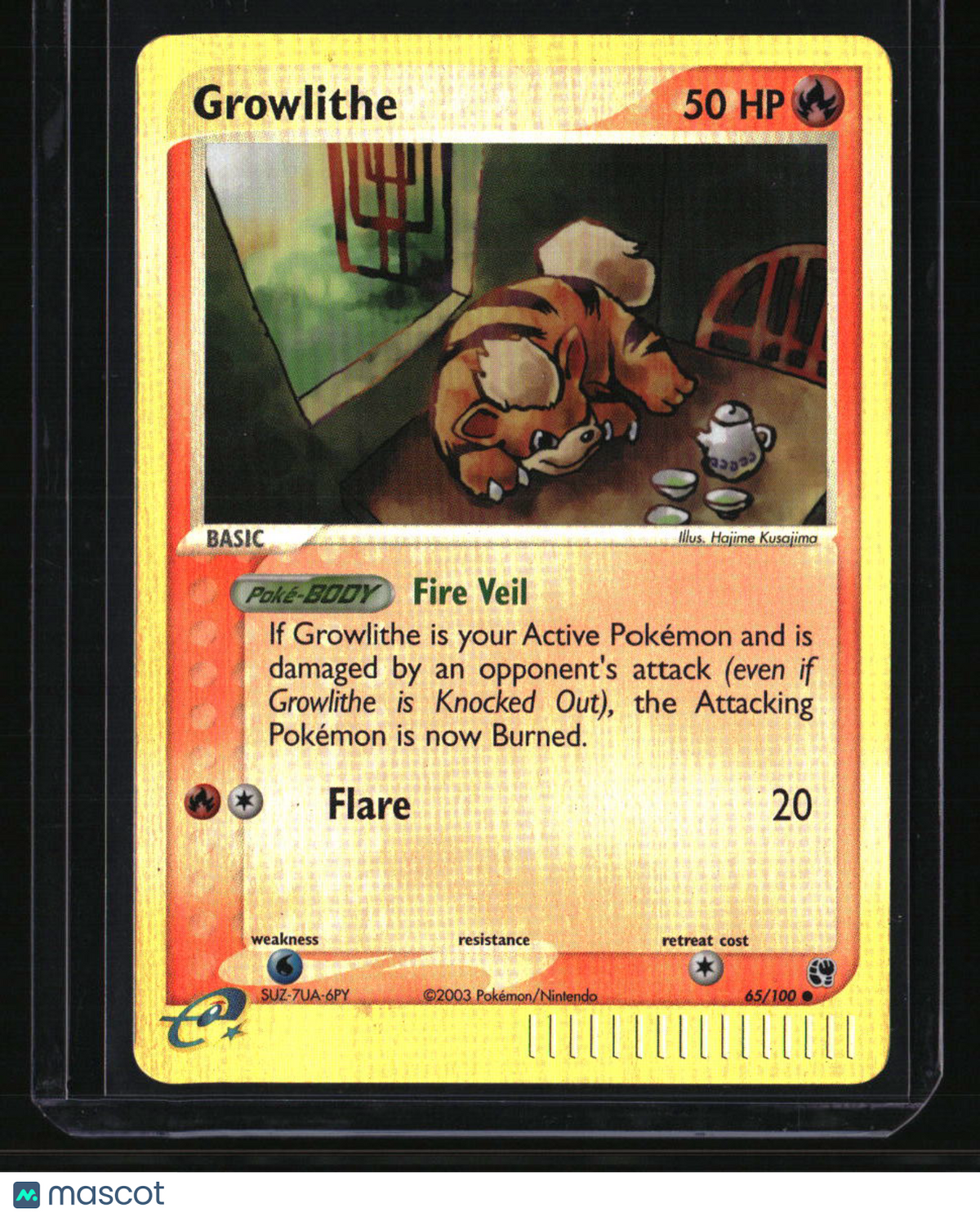 EX Sandstorm Growlithe Reverse Holo