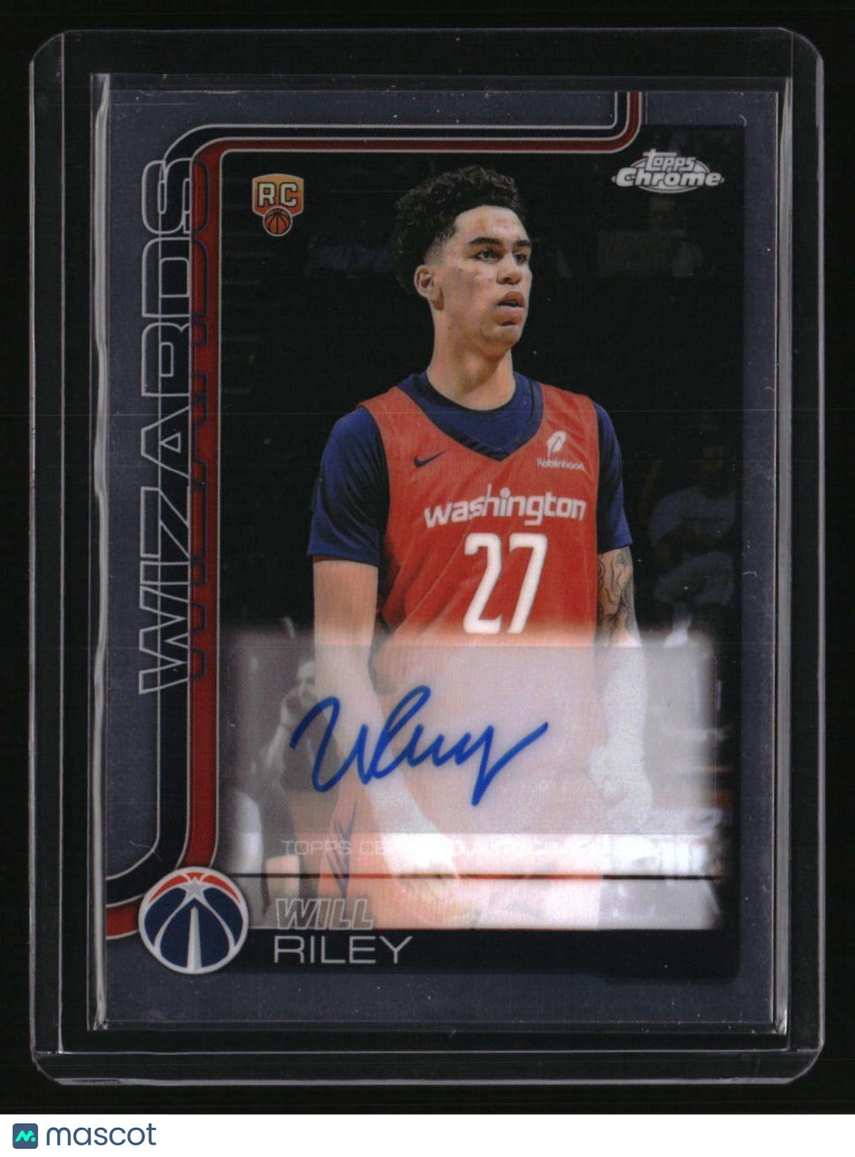 2025-26 Topps Chrome Will Riley Chrome Rookie Autographs