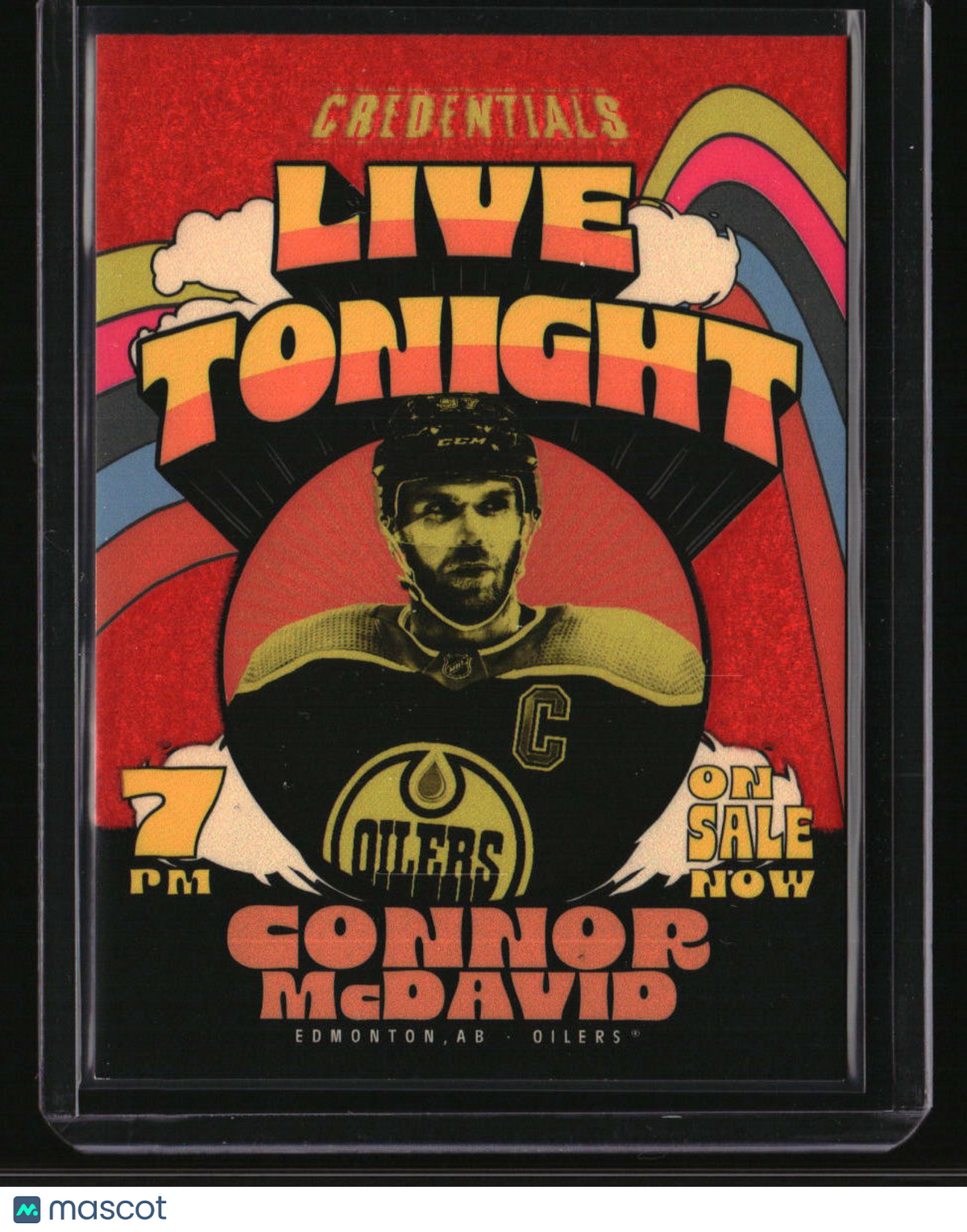 2023-24 Upper Deck Credentials Connor McDavid Live Tonight