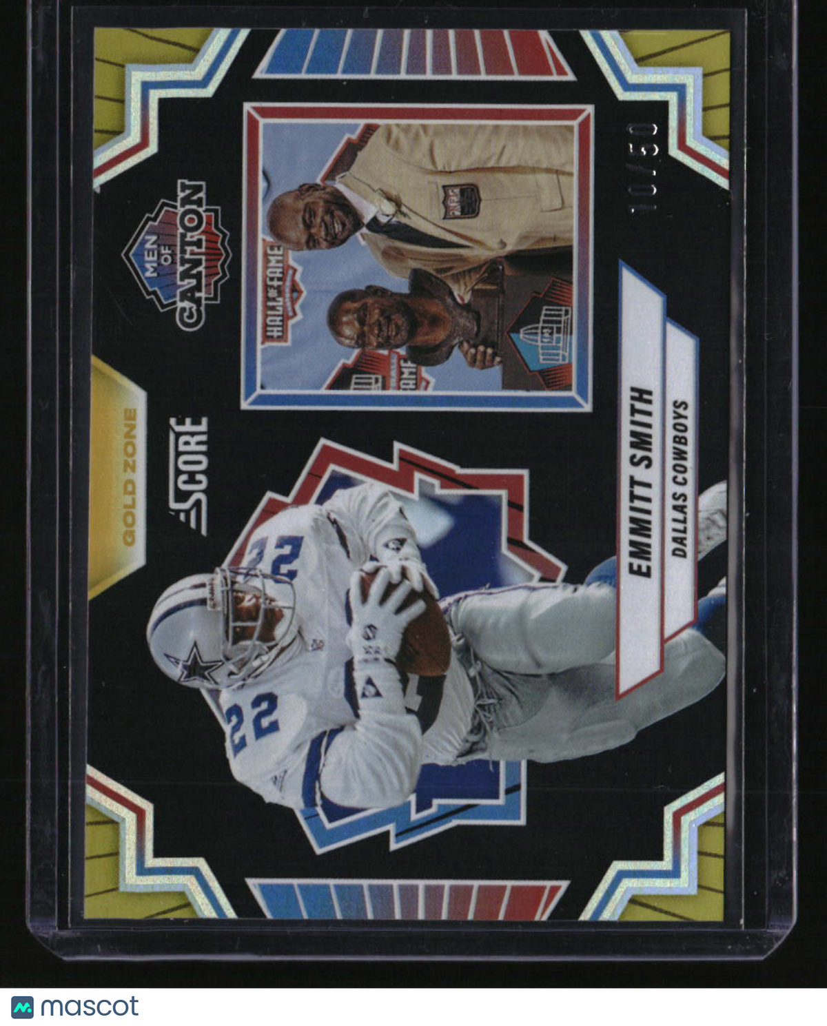 2025 Score Emmitt Smith Men of Canton Gold Zone #/50