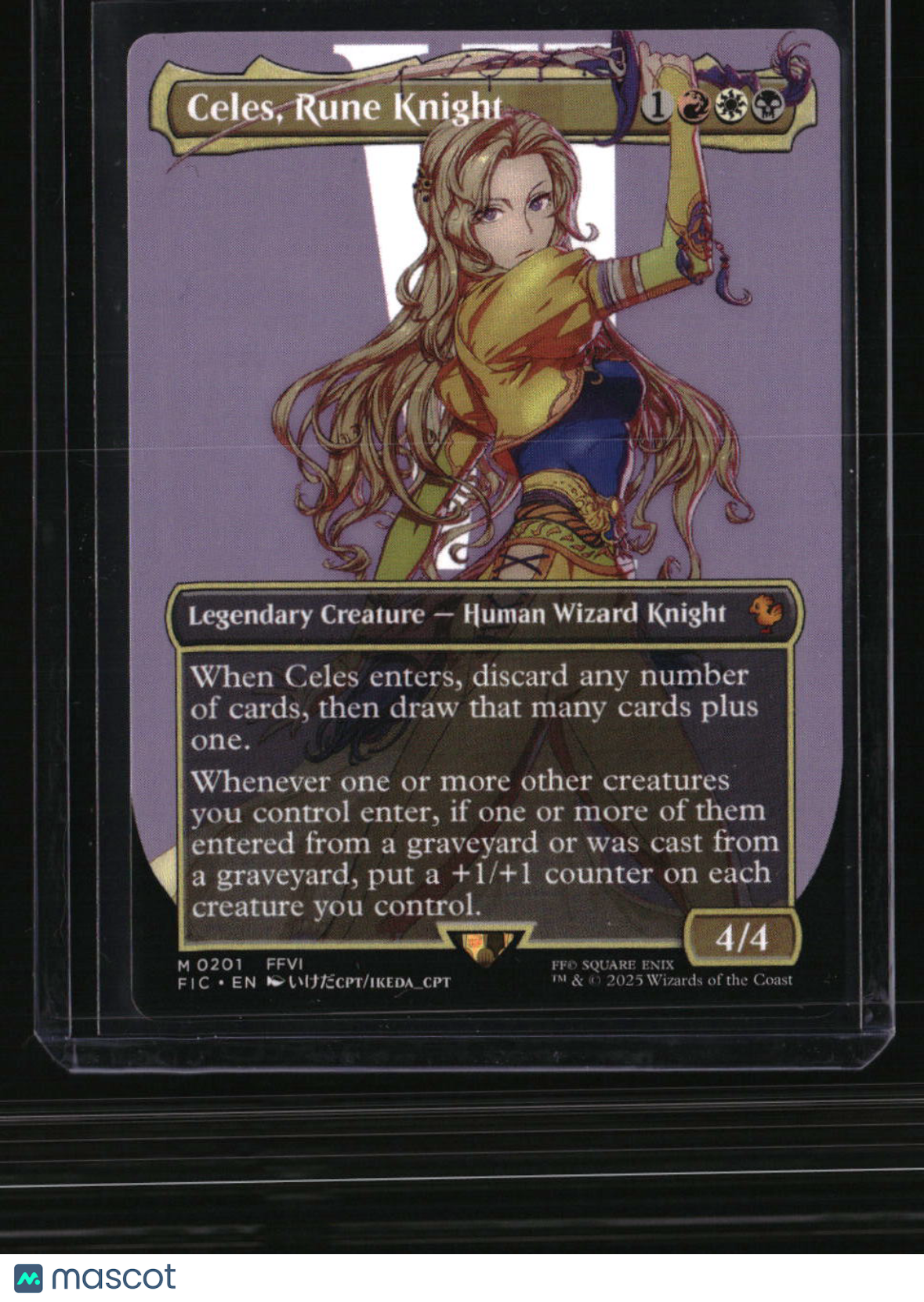 Commander: FINAL FANTASY Celes, Rune Knight (Borderless)