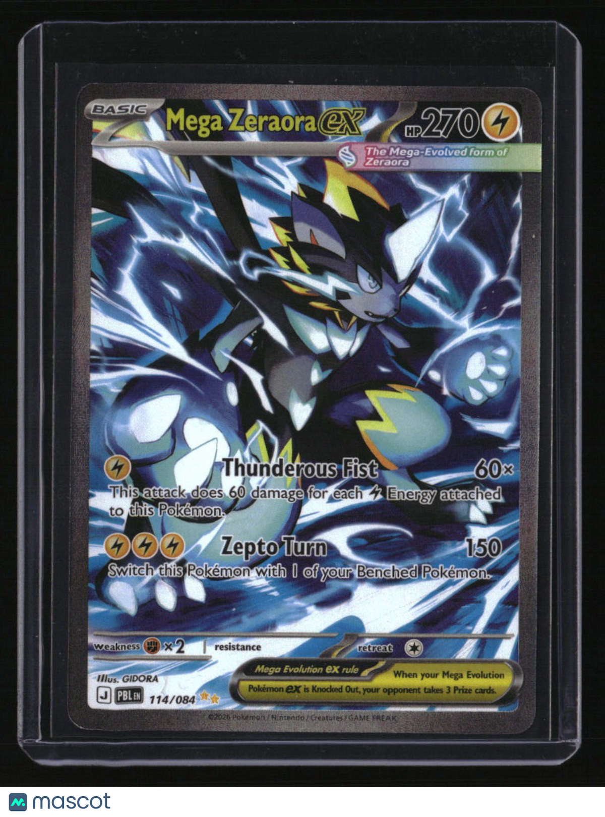 ME05: Pitch Black Mega Zeraora ex
