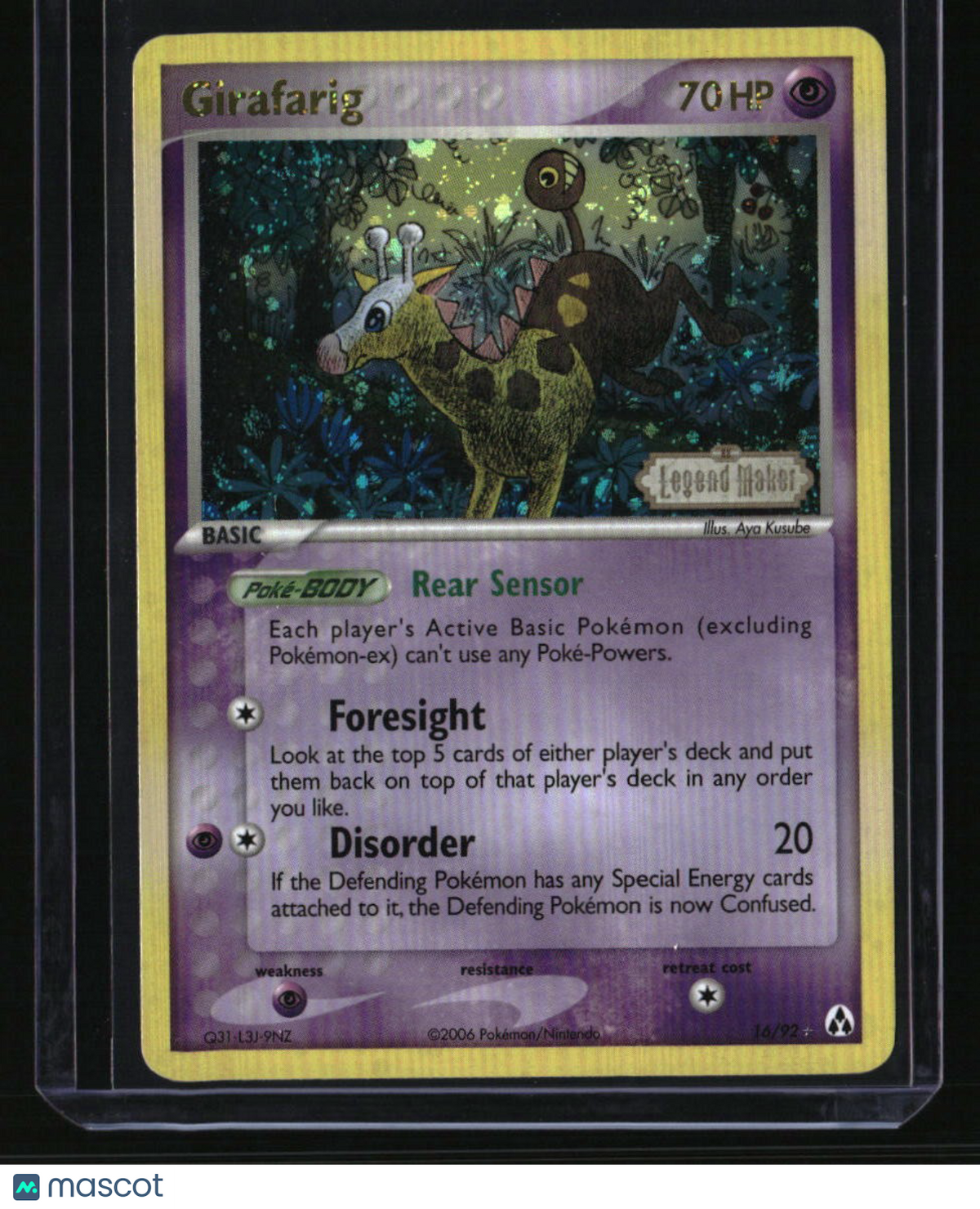 EX Legend Maker Girafarig Reverse Holo
