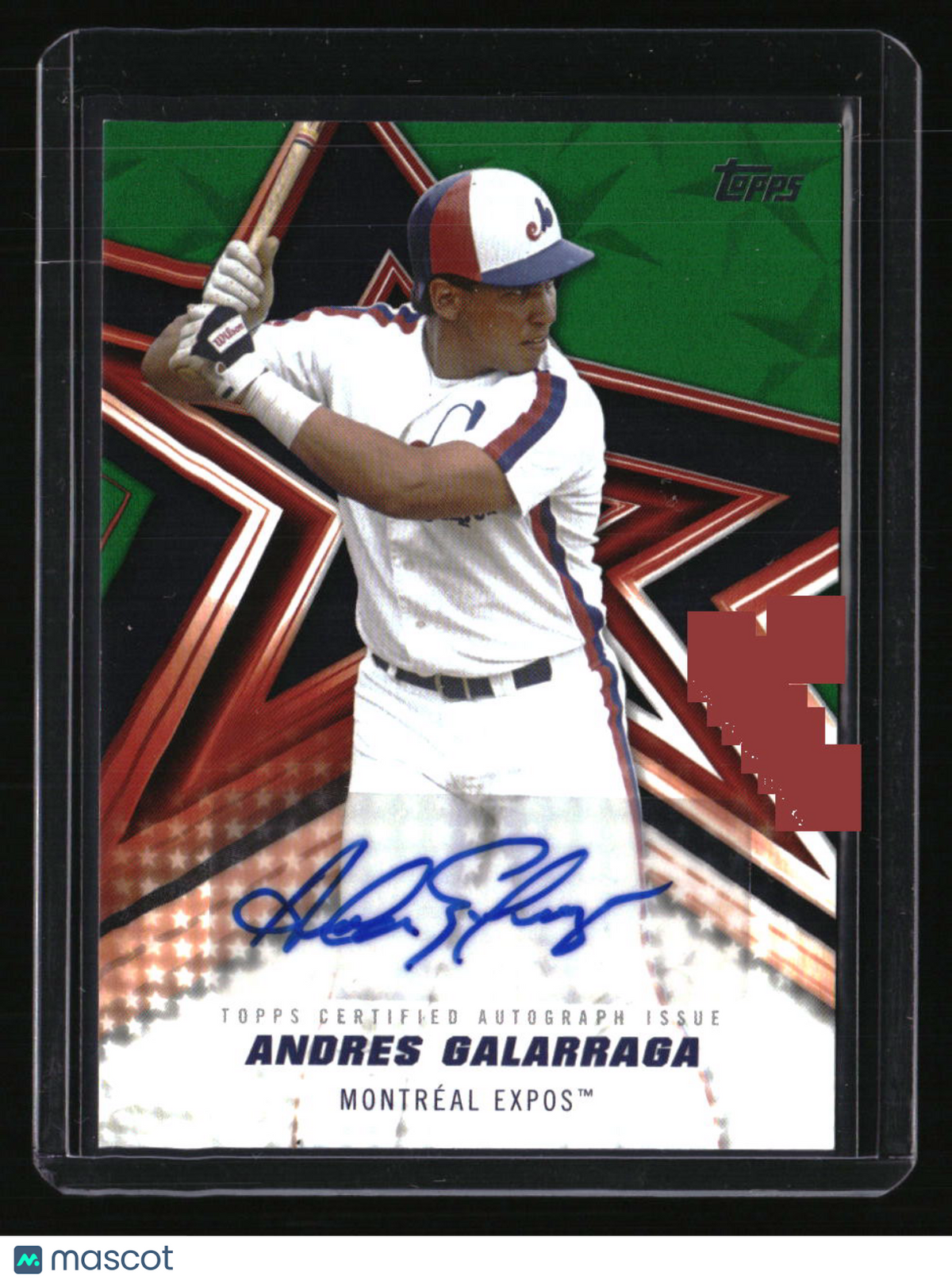 2026 Topps Andres Galarraga Baseball Stars Autographs Green (Series Two) #/99