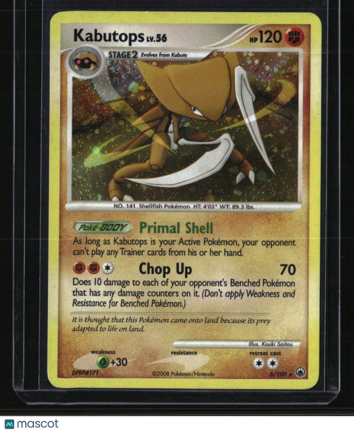 Majestic Dawn Kabutops w/ Swirl