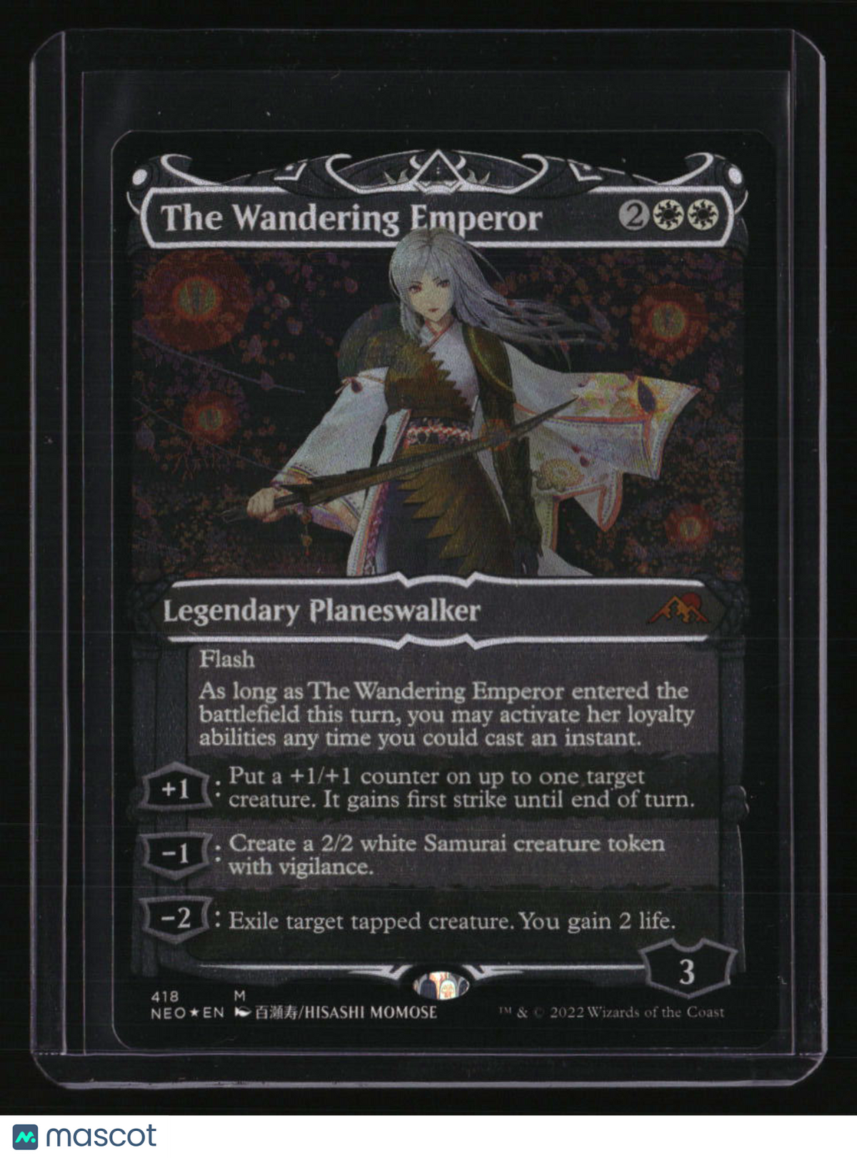 Kamigawa: Neon Dynasty The Wandering Emperor (Showcase) (Foil Etched)
