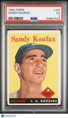 1958 Topps Sandy Koufax PSA 3