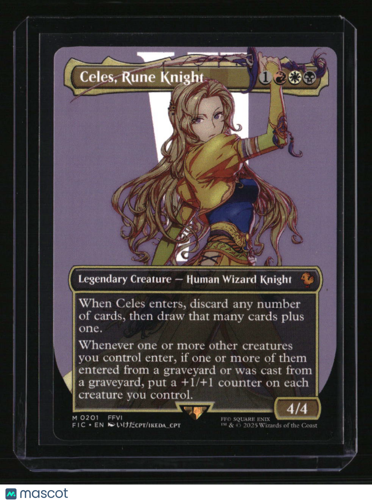 Commander: FINAL FANTASY Celes, Rune Knight (Borderless)
