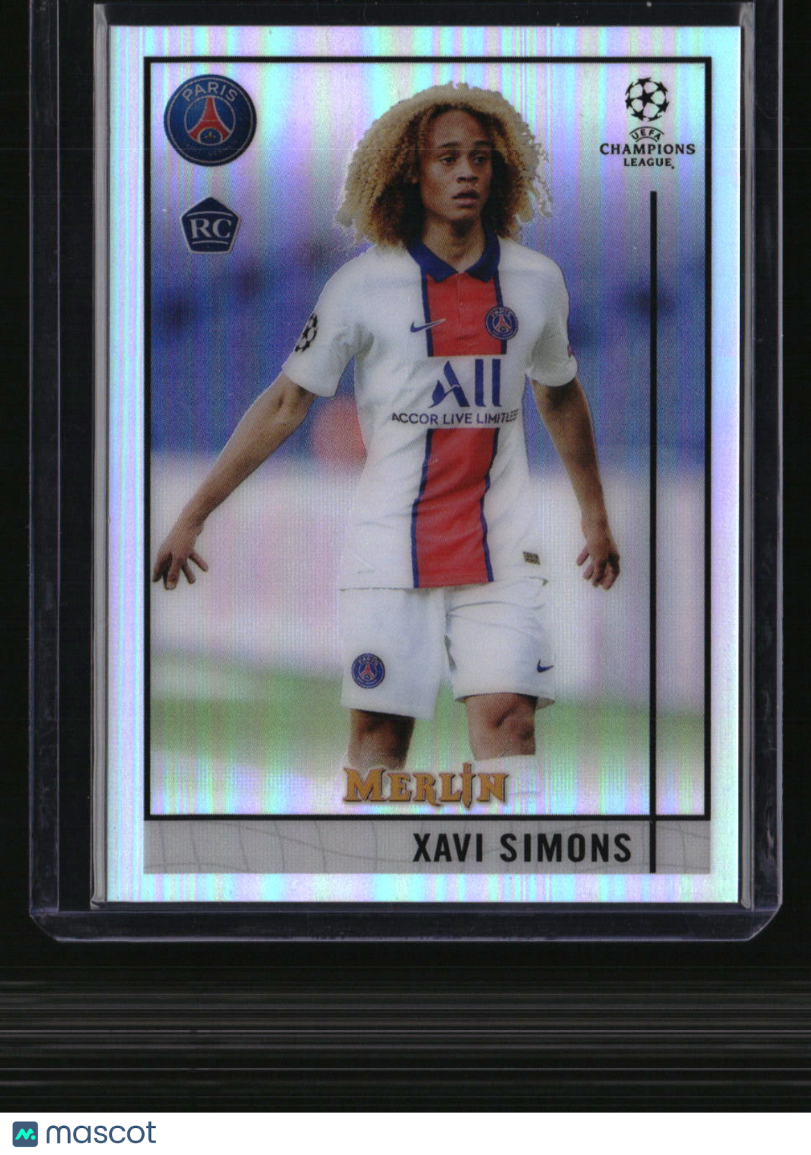 2020-21 Merlin UEFA Champions League Xavi Simons Refractor