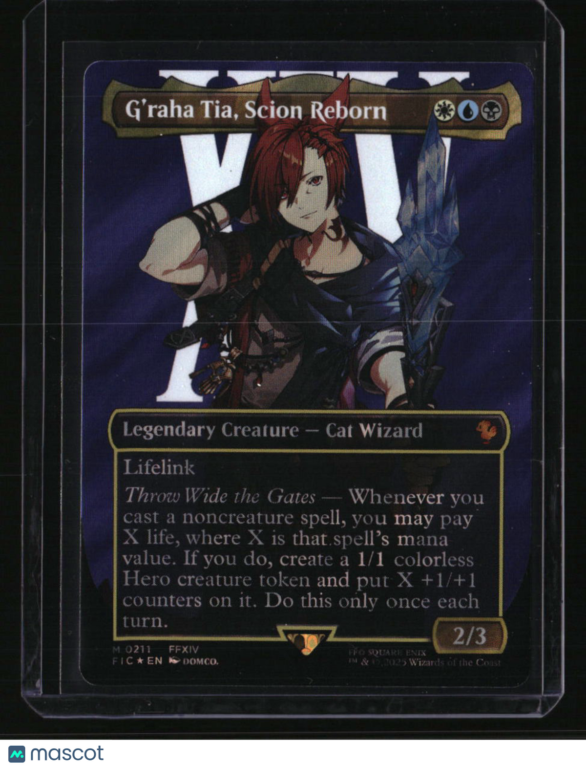 Commander: FINAL FANTASY G'raha Tia, Scion Reborn (Borderless) (Surge Foil)