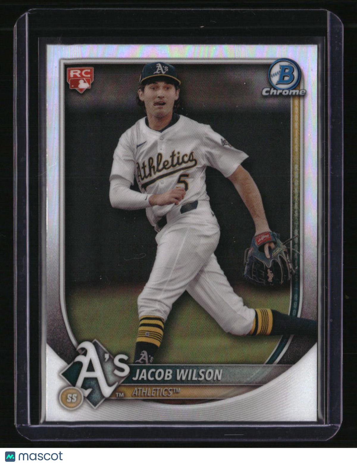 2025 Bowman Jacob Wilson Bowman Chrome Red Rookie Logo