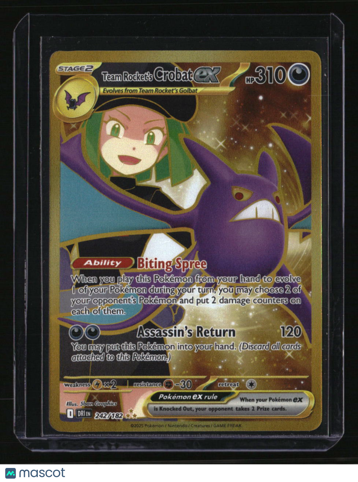 SV10: Destined Rivals Team Rocket's Crobat ex