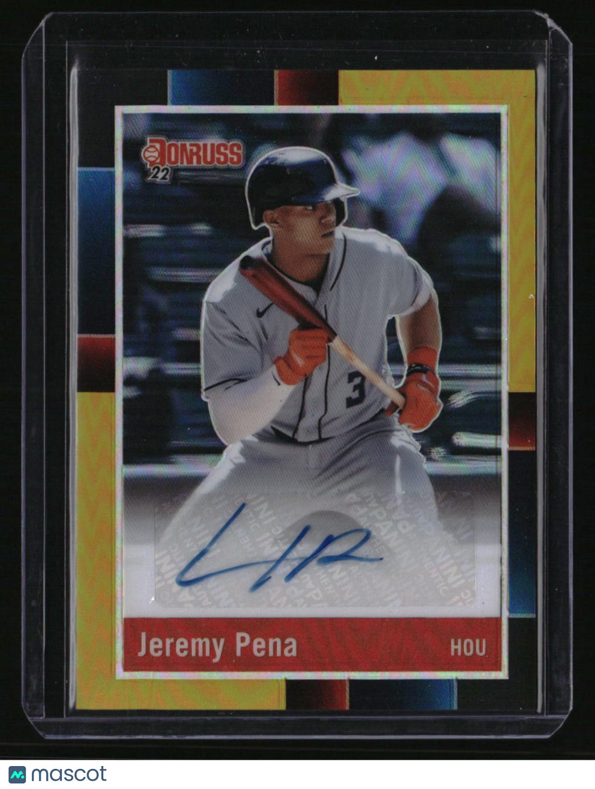 2022 Donruss Optic Jeremy Pena Retro 1988 Signatures Gold Prizm #/10