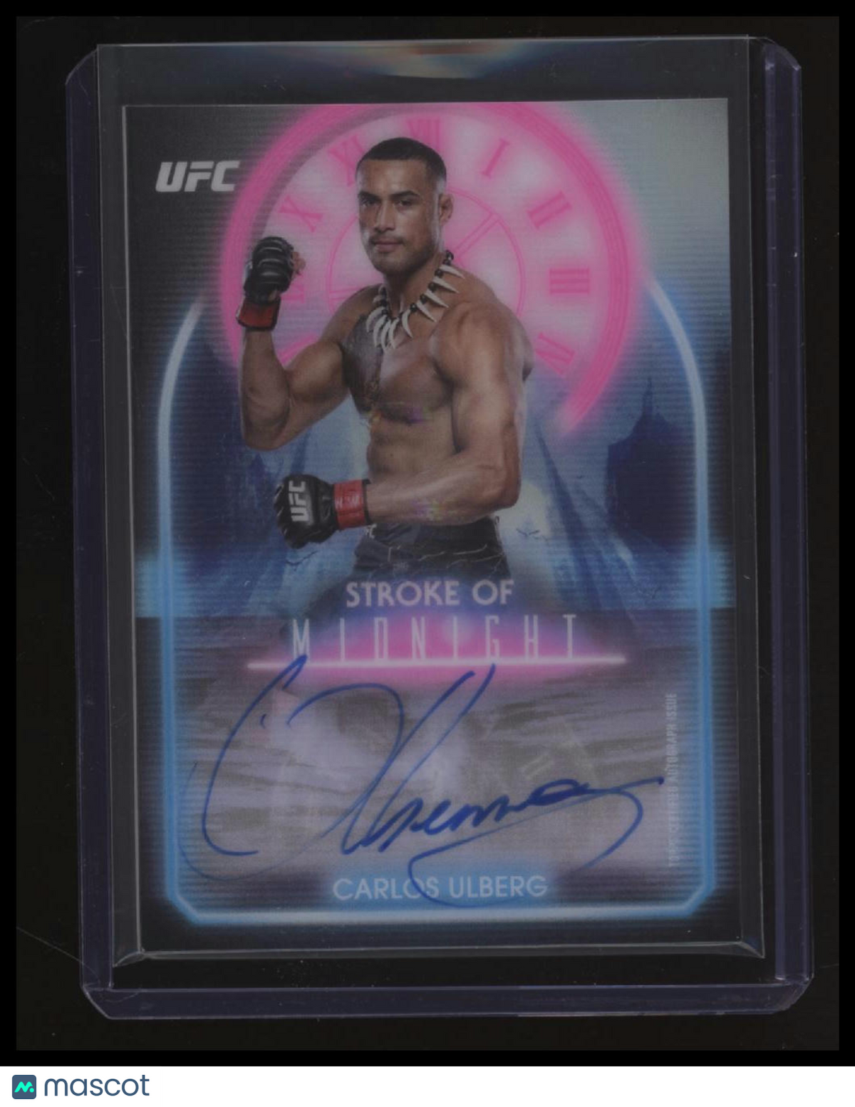 2025 Topps Midnight UFC Carlos Ulberg Stroke of Midnight Autographs