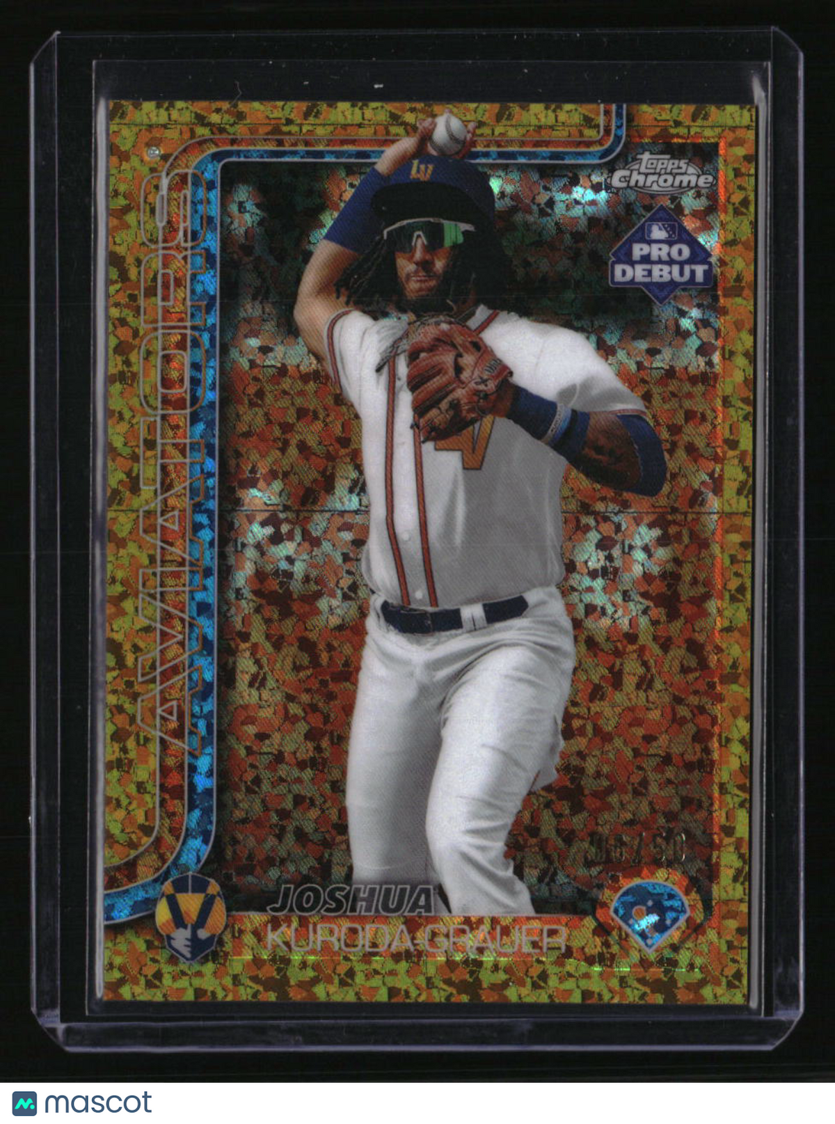 2025 Topps Pro Debut Joshua Kuroda-Grauer Chrome Gold Mini-Diamond #/50