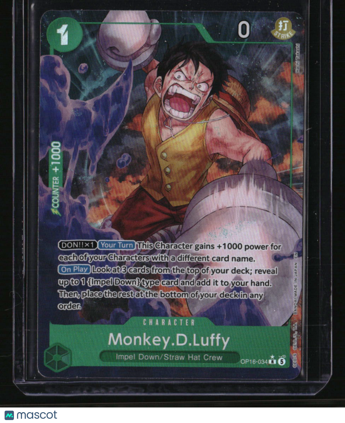 The Time of Battle Monkey.D.Luffy (034) (Alternate Art)