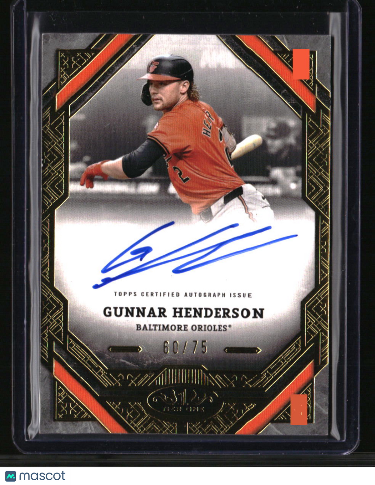 2025 Topps Tier One Gunnar Henderson Tier One Autographs #/75