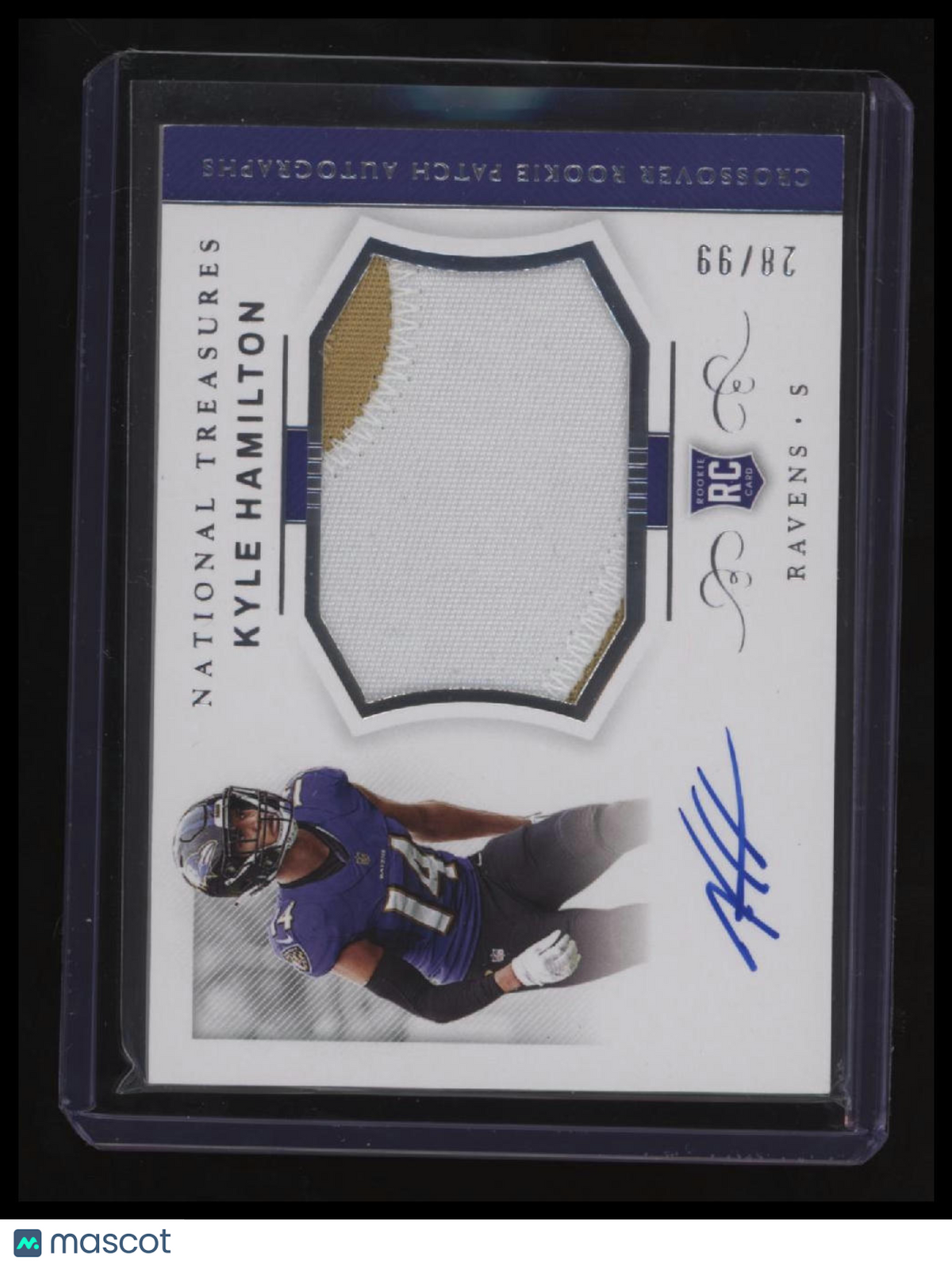 2022 Panini National Treasures Kyle Hamilton RPA #/99