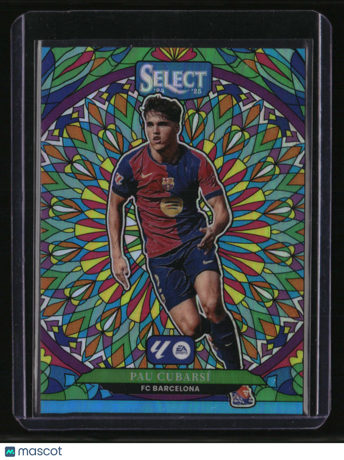 2024-25 Panini Select La Liga Pau Cubarsi Stained Glass