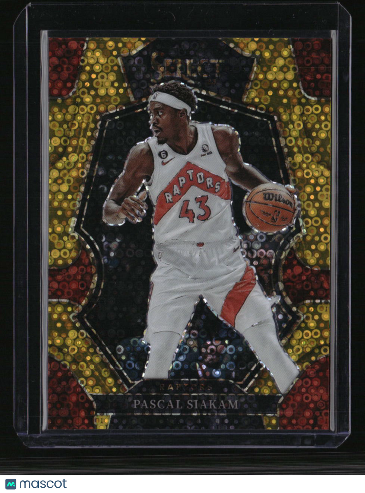 2022-23 Panini Select Pascal Siakam Gold Disco Prizms #/10
