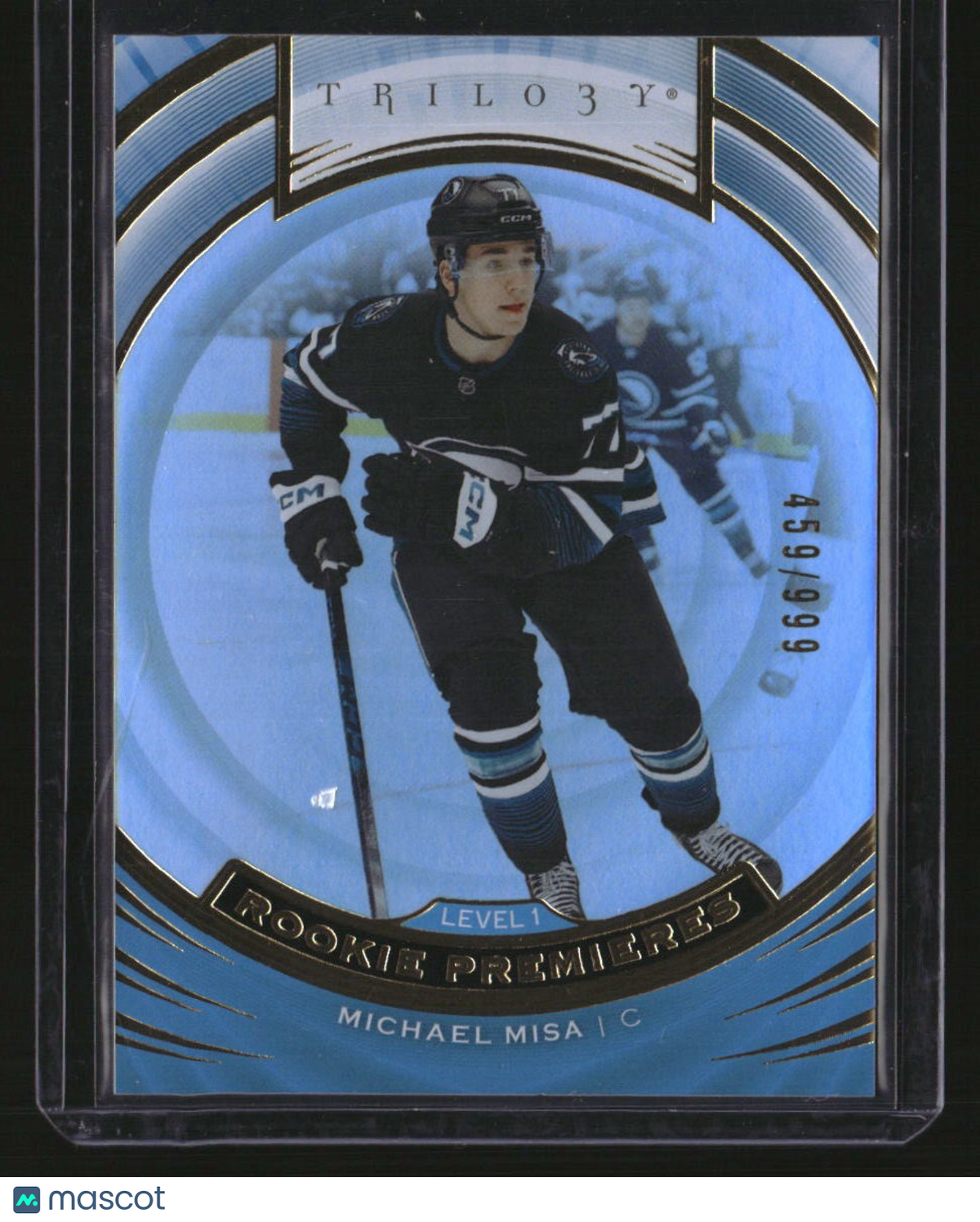 2025-26 Upper Deck Michael Misa Trilogy Rookie Premieres Level 1 #/999